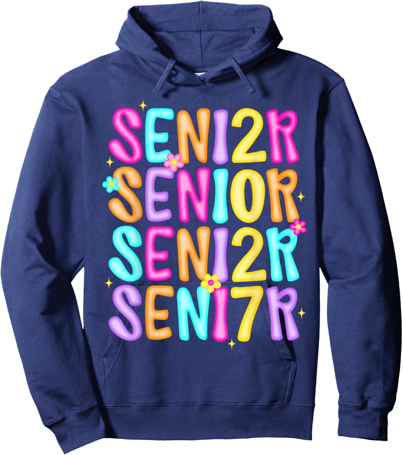 Senior 2027 Class of 2027 Seniors Graduation 2027 Senior 27 Hoodie - Hoodie | Navy