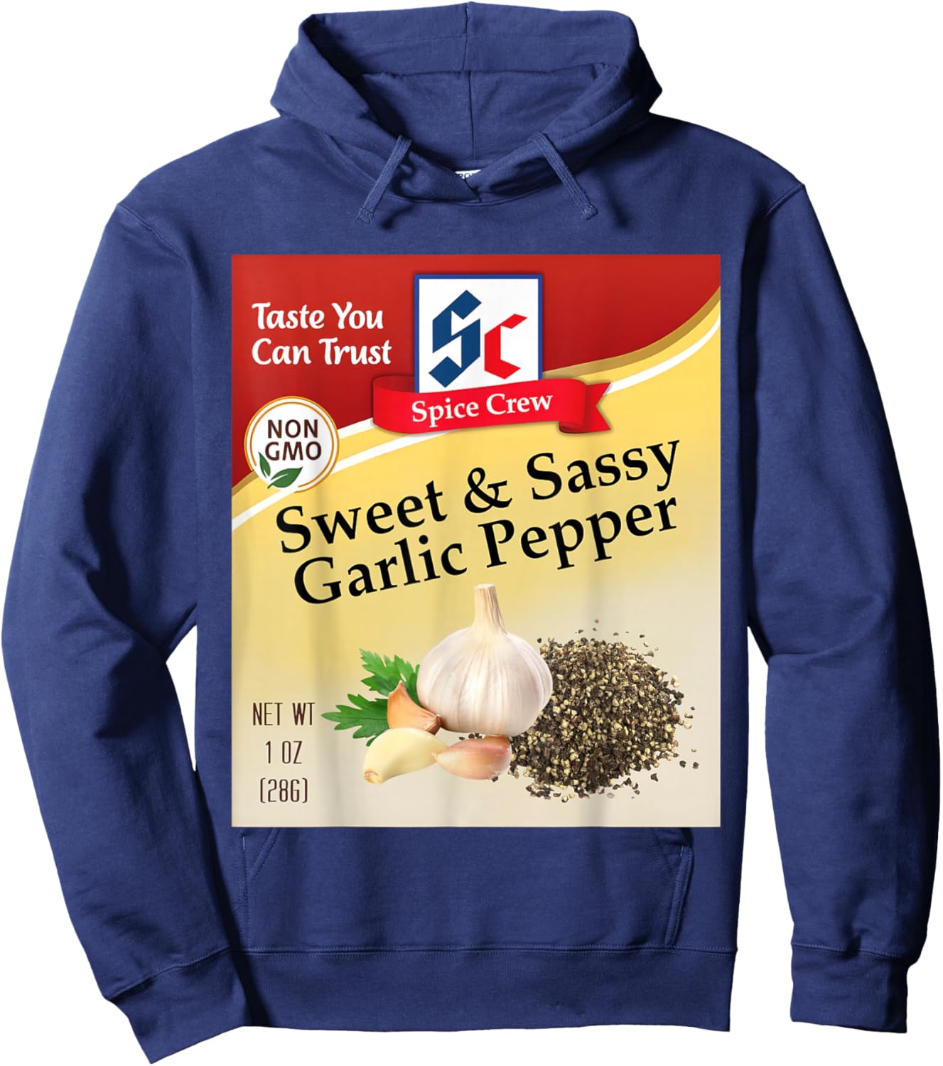 Sweet & Sassy Garlic Pepper Condiment Spice Group Matching Hoodie - Hoodie | Navy