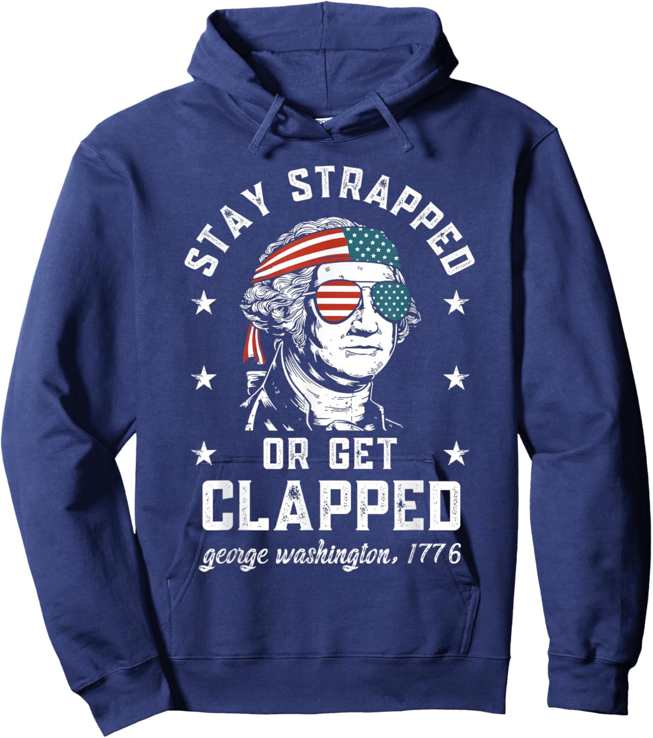 Patriotic Historical Figure USA Freedom Art Hoodie - Hoodie | Navy