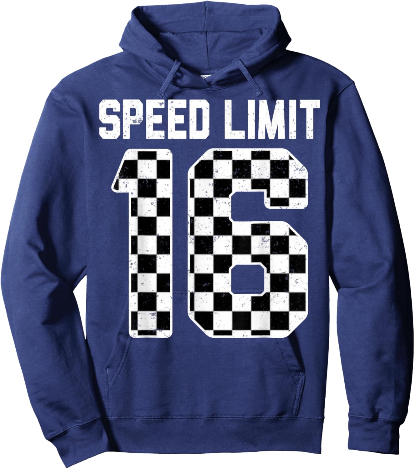 Speed Limit 16 Race Car Teen Driver 16th Birthday Hoodie - Hoodie | Navy