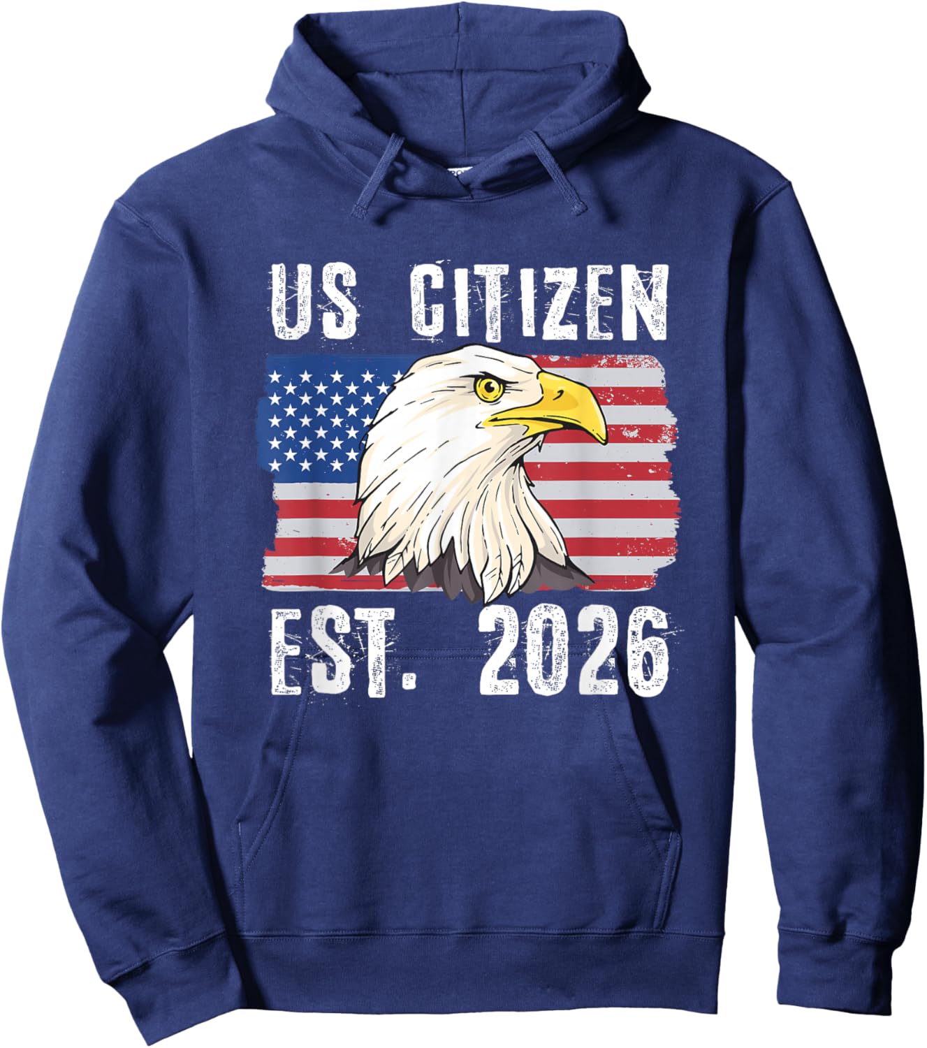 US Citizen Est. 2026 Citizenship New USA Citizen Hoodie - Hoodie | Navy
