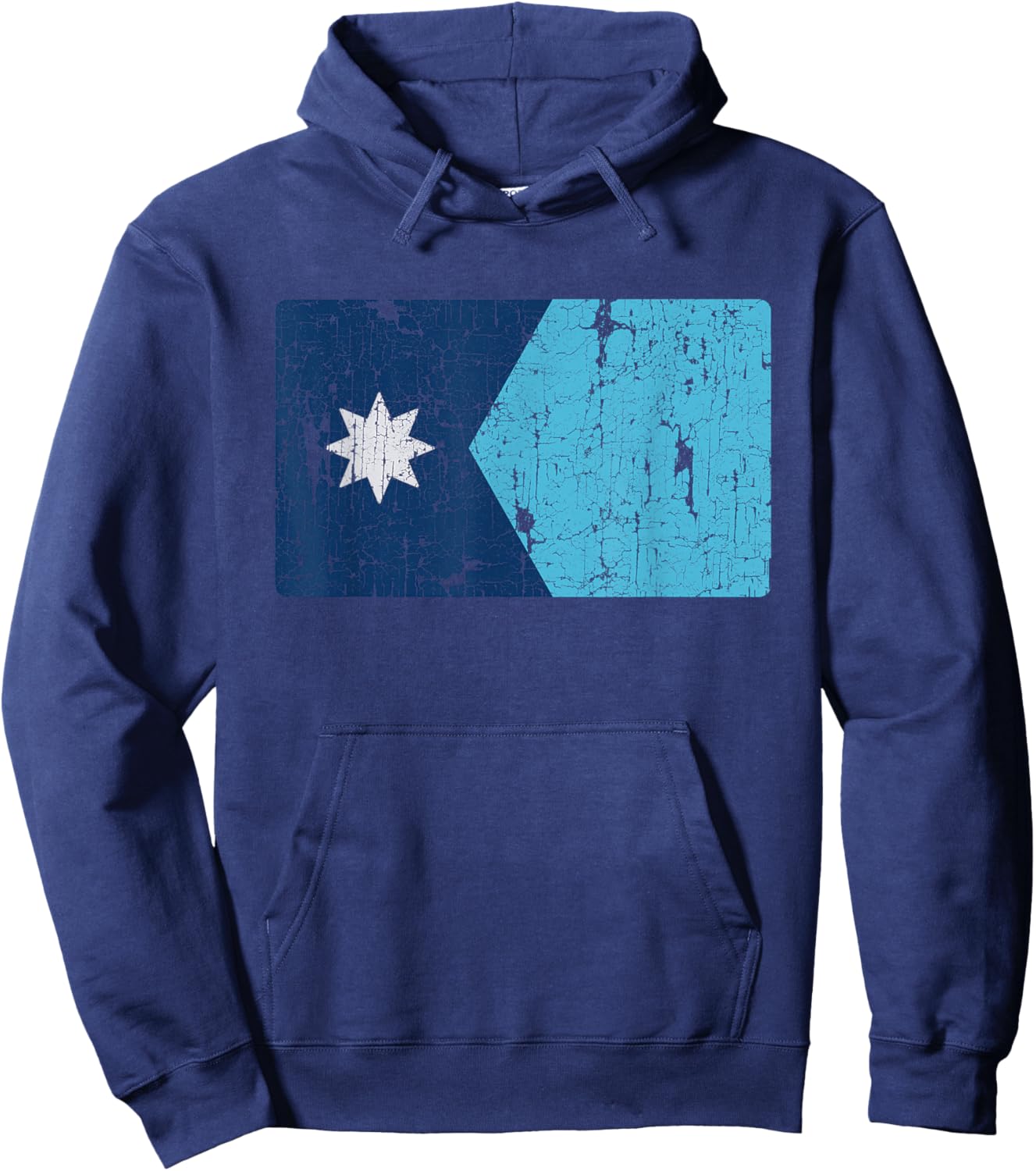 Vintage Minnesota Flag MN Souvenir Hoodie - Hoodie | Navy