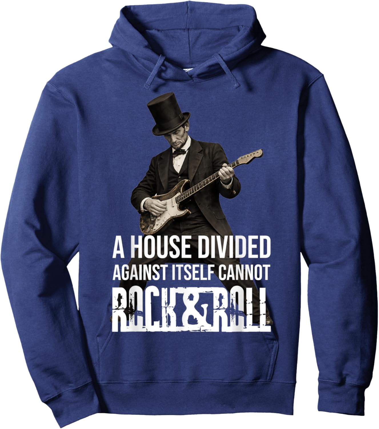 Abraham Lincoln A House Divided Abe Retro Vintage Funny Hoodie - Hoodie | Navy