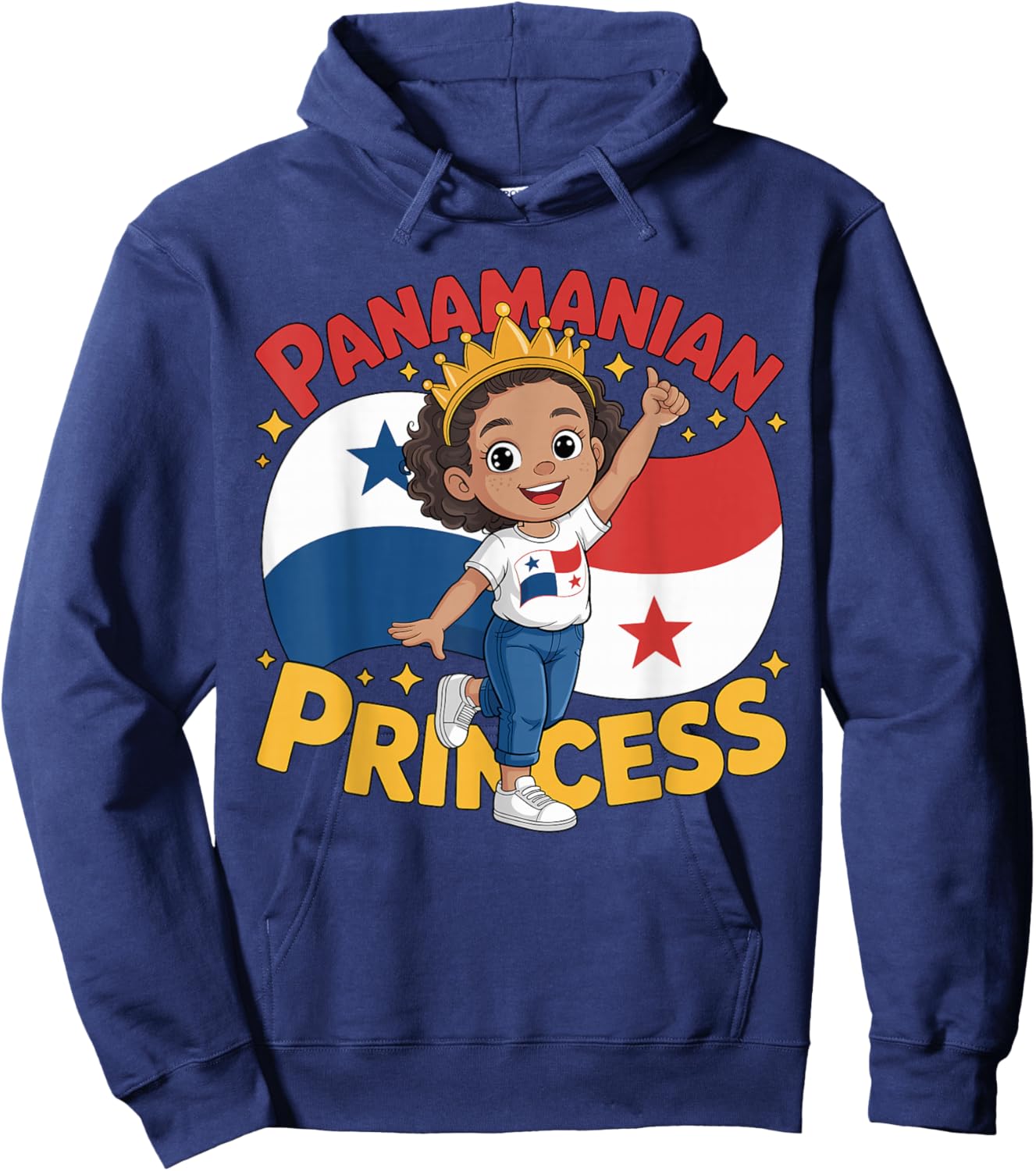 Panama Flag Proud Panamanian Girl Panamanian Pride Hoodie - Hoodie | Navy