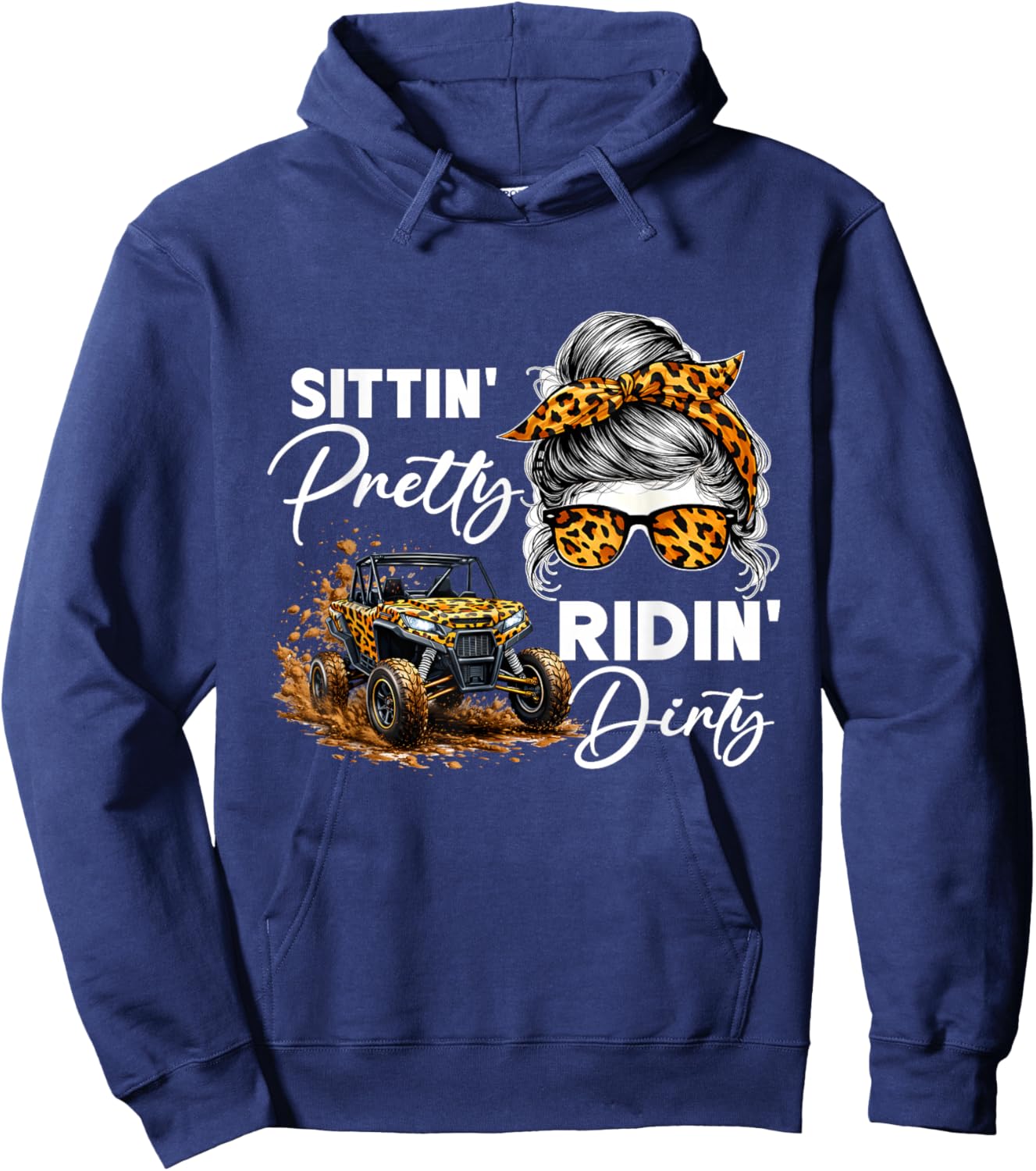 Side B y Side Hoodie - Hoodie | Navy