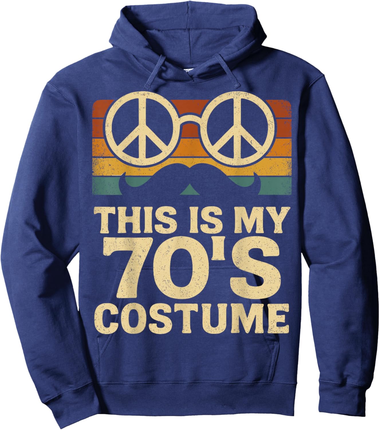 This is My 70s Costume Retro Vintage Hippie Hoodie - Hoodie | Navy