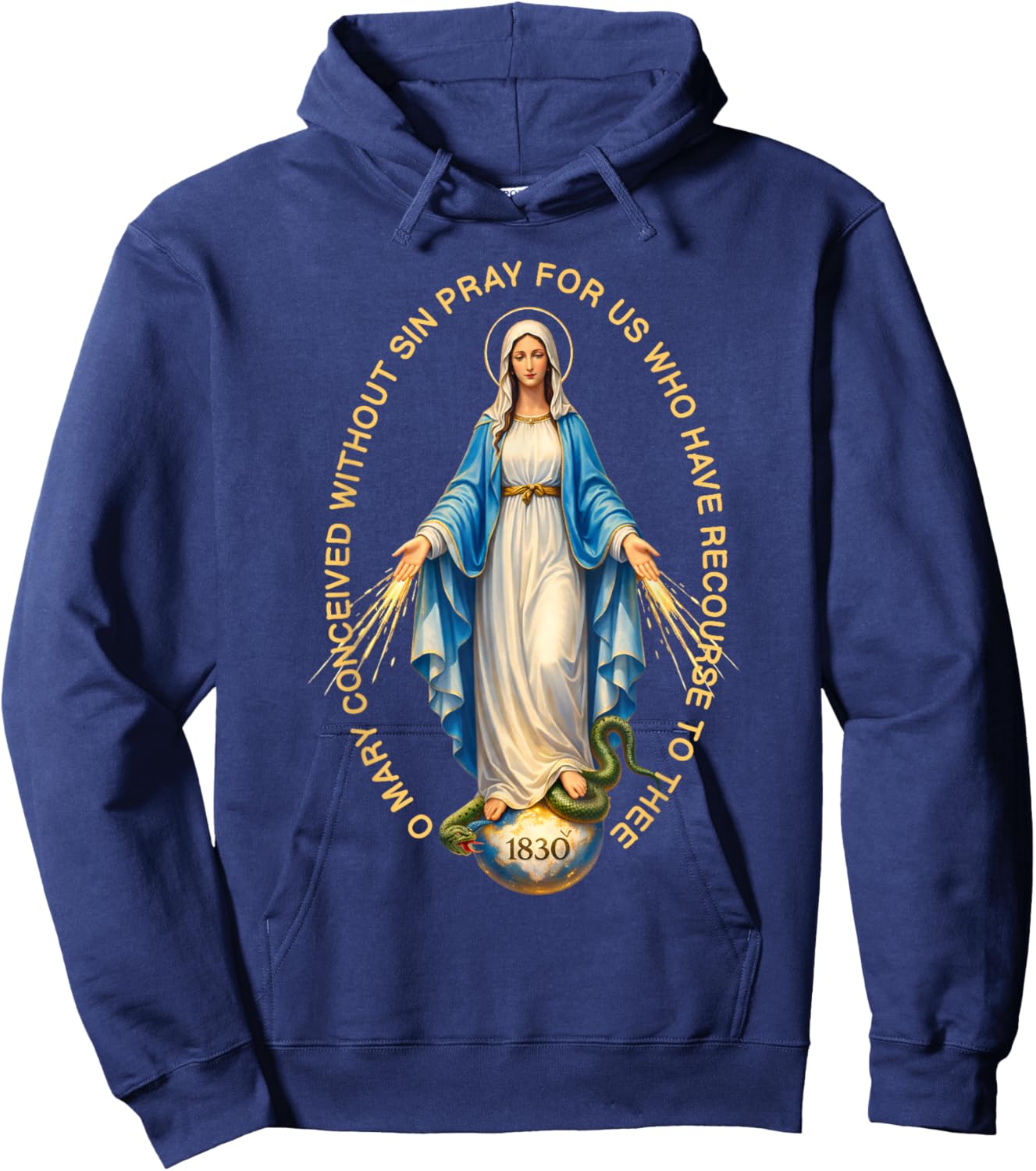 Our Lady Virgen De Guadalupe Saint Virgin Mary - Catholic Hoodie - Hoodie | Navy