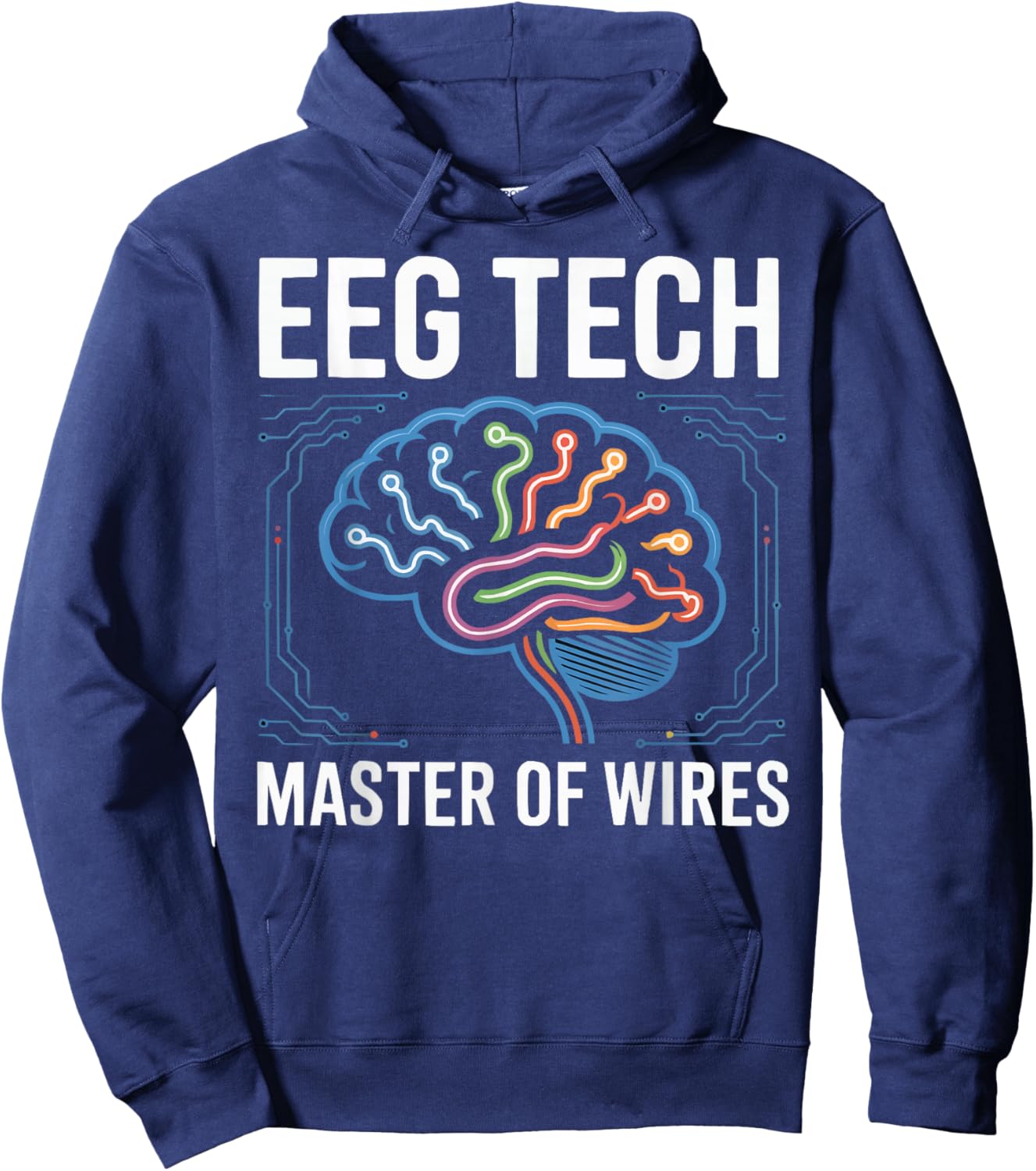 EEG Tech Brainwave Electroencephalographic Technician Hoodie - Hoodie | Navy