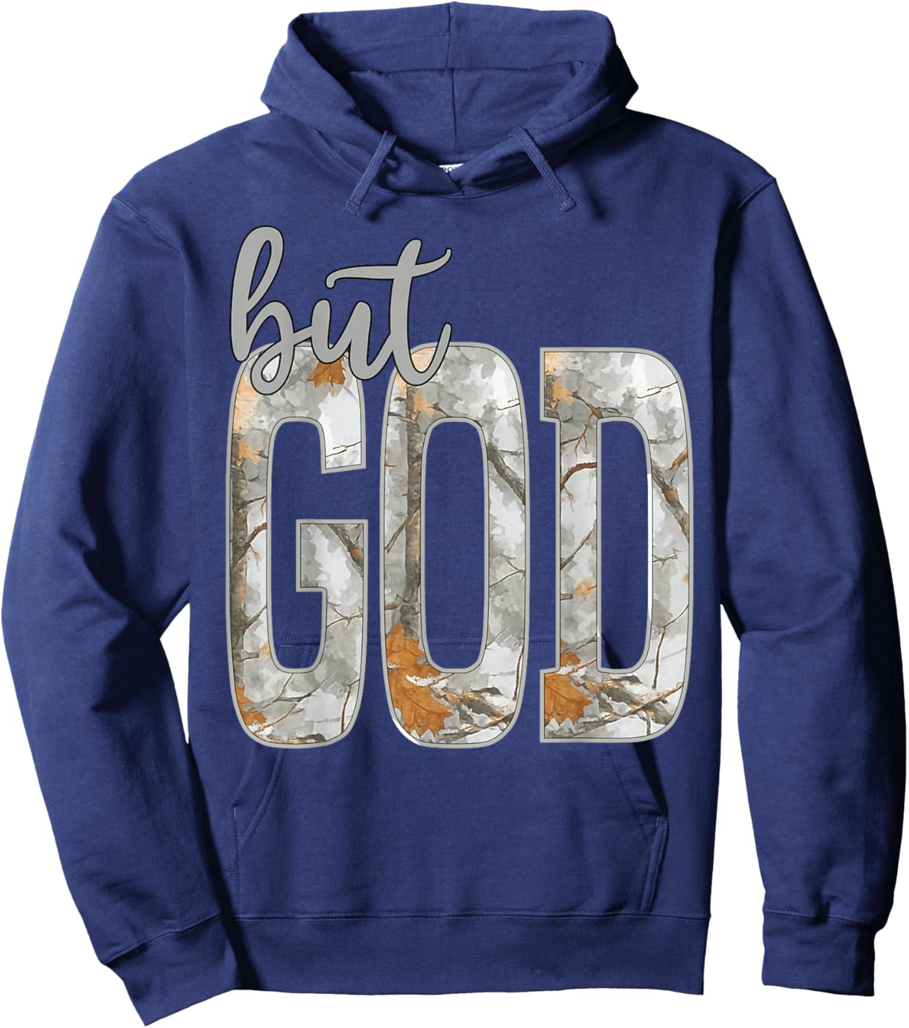 Jesus But God Camo Christian Cross God Faith Bible Religious Hoodie - Hoodie | Navy
