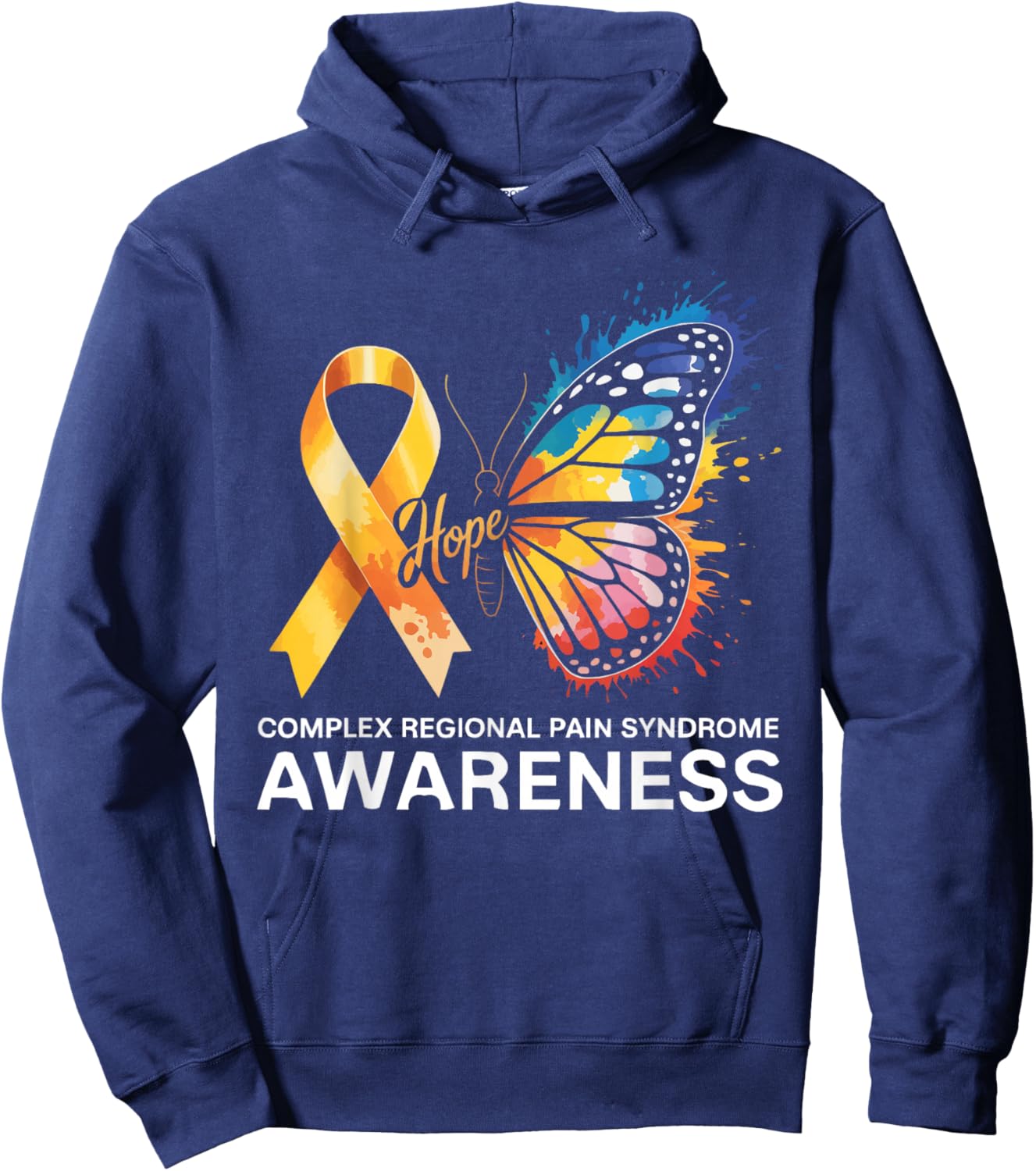 Complex Regional Pain Syndrome CRPS Awareness Hoodie - Hoodie | Navy