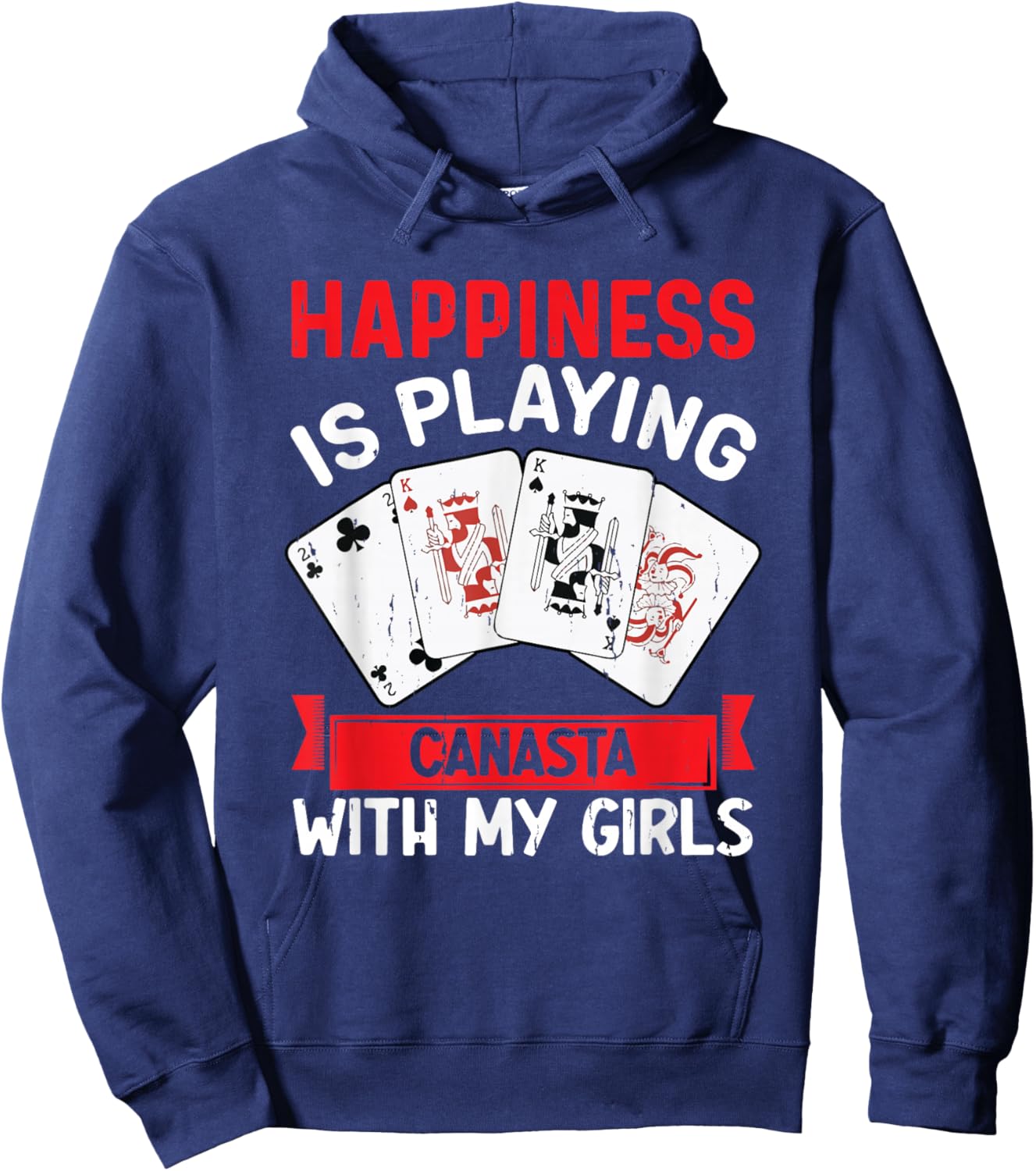 Canasta Lover Card Game Playing Canasta Player Funny Canasta Hoodie - Hoodie | Navy