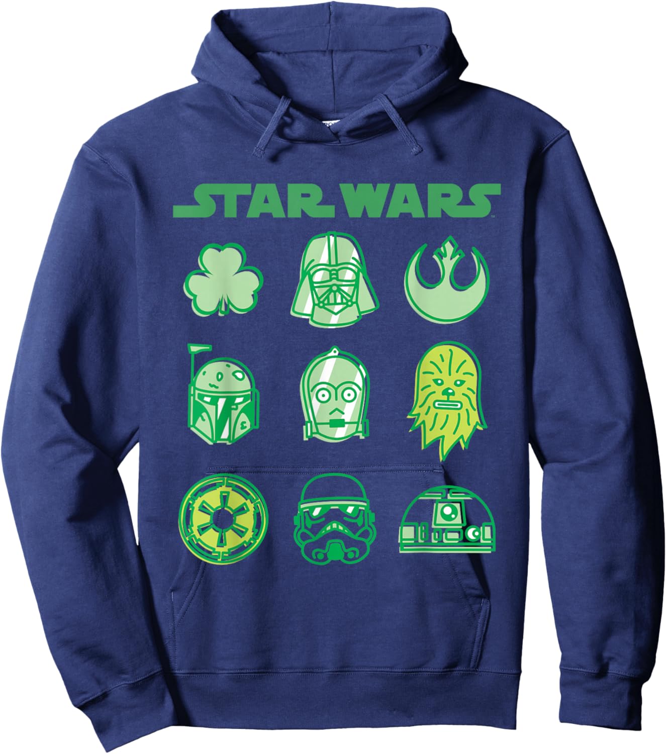Star Wars A New Hope Holiday Icons Featuring Darth Vader Hoodie - Hoodie | Navy