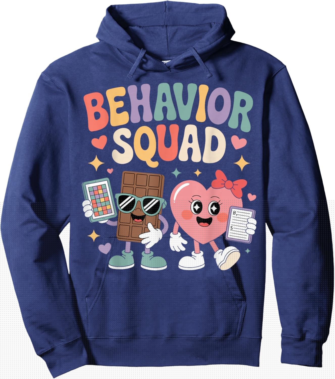 Behavior Squad Behavioral Analysis Tech Valentines Day Hoodie - Hoodie | Navy