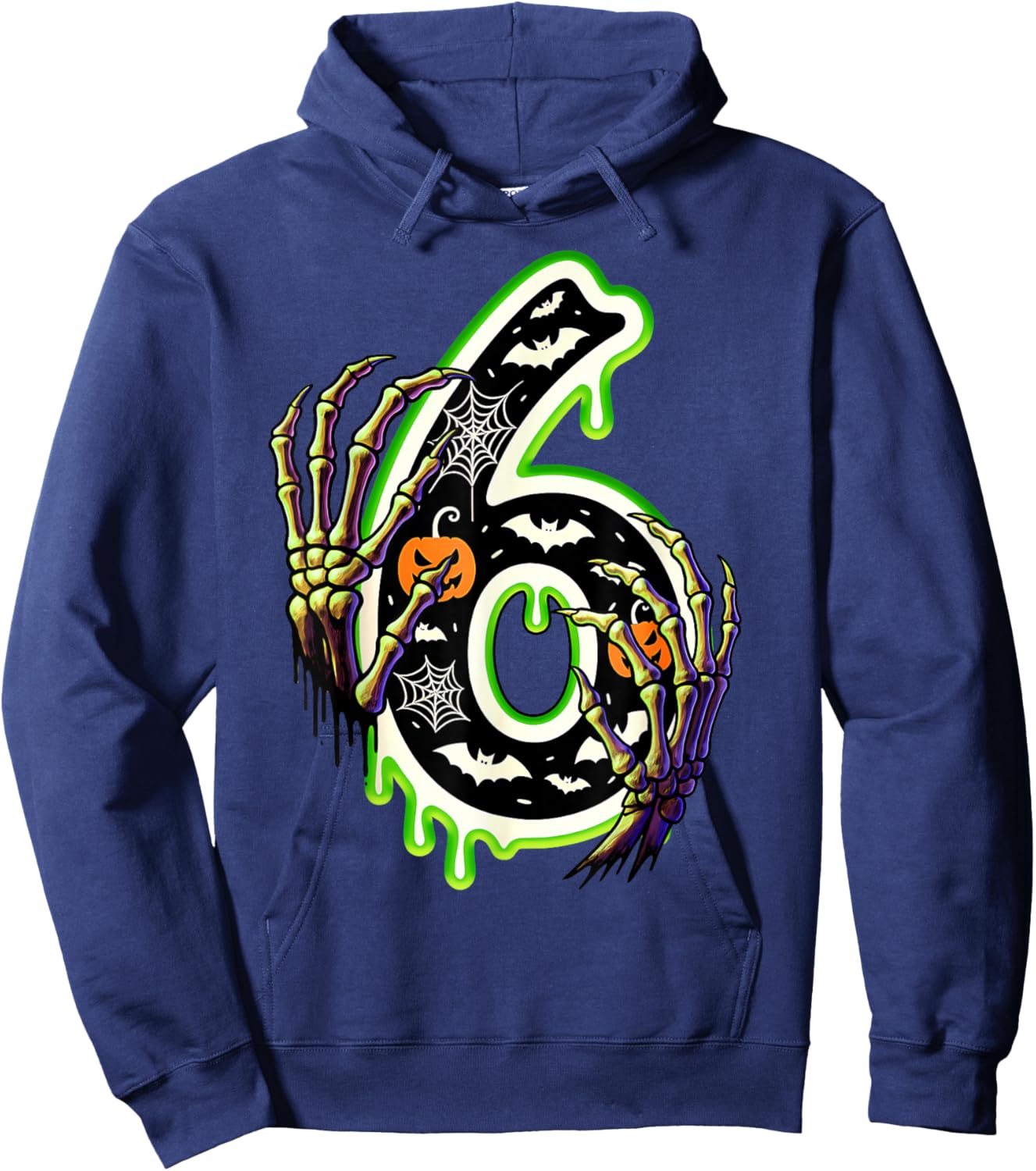 Six Seven Meme 6 7 67 Halloween Skeleton Couple Costume Hoodie - Hoodie | Navy