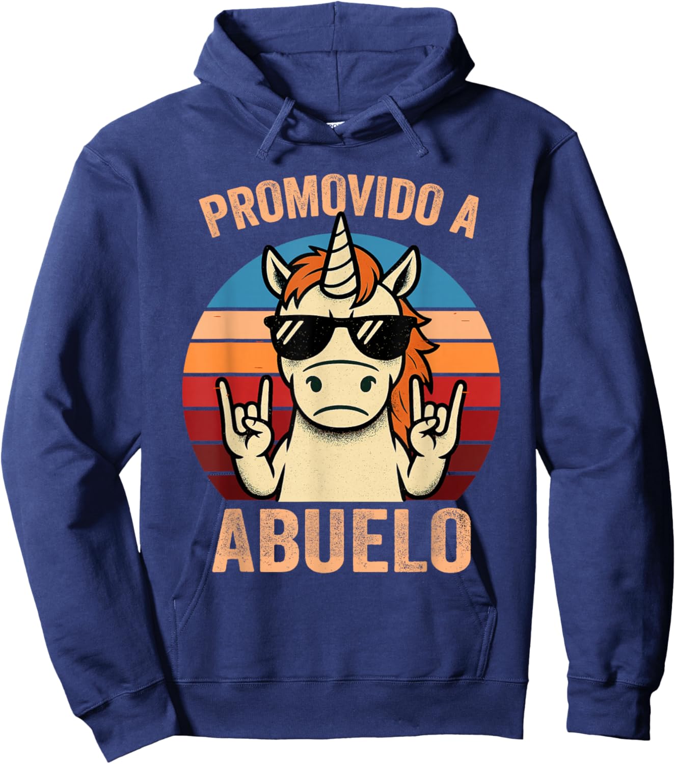 Abuelo Cargando Promovido A Abuelo 2026 2027 2028 Hoodie - Hoodie | Navy