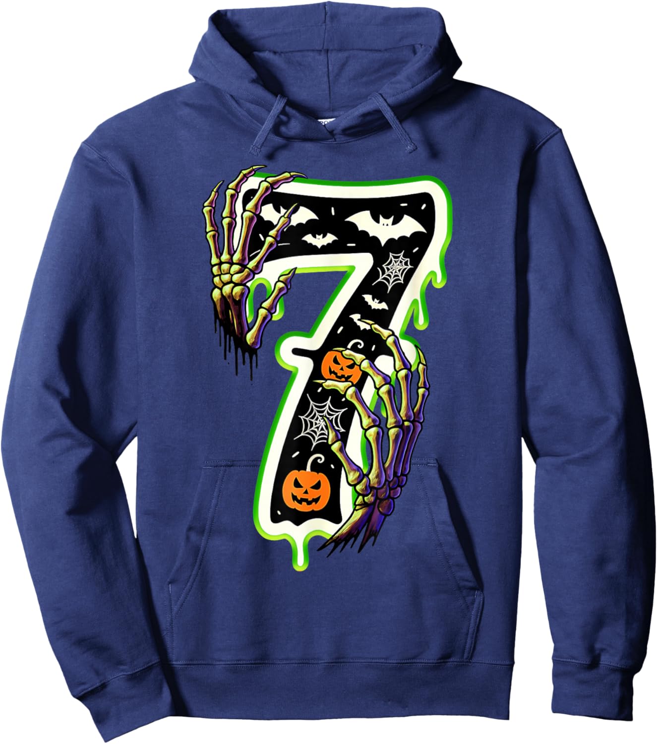 Six Seven Meme 6 7 67 Halloween Skeleton Couple Costume Hoodie - Hoodie | Navy