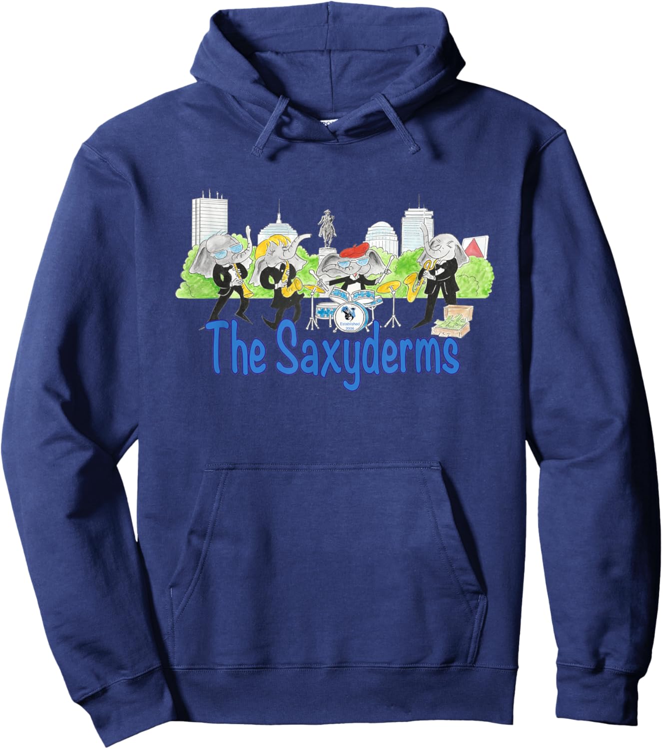 The Saxyderms: 20th Hoodie - Hoodie | Navy
