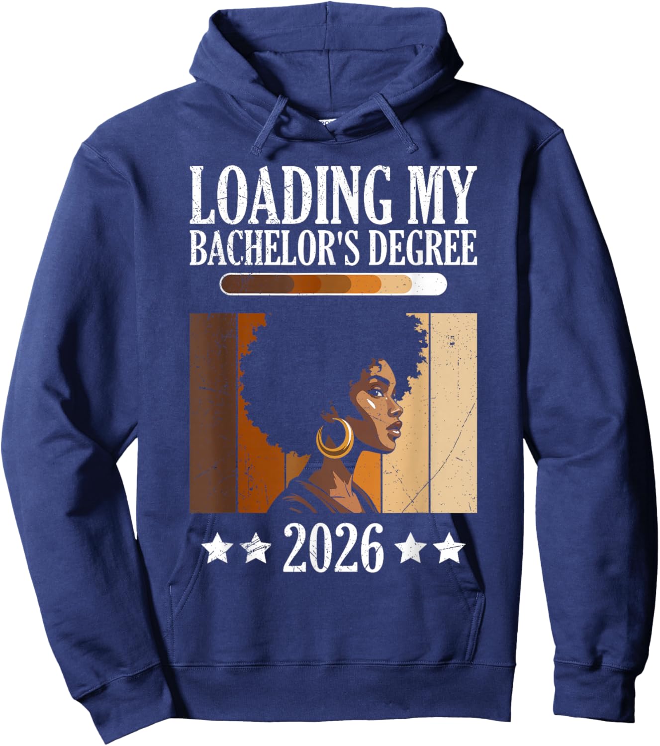 Bachelor's Loading My Bachelor's Degree Funny Bachelor's Hoodie - Hoodie | Navy