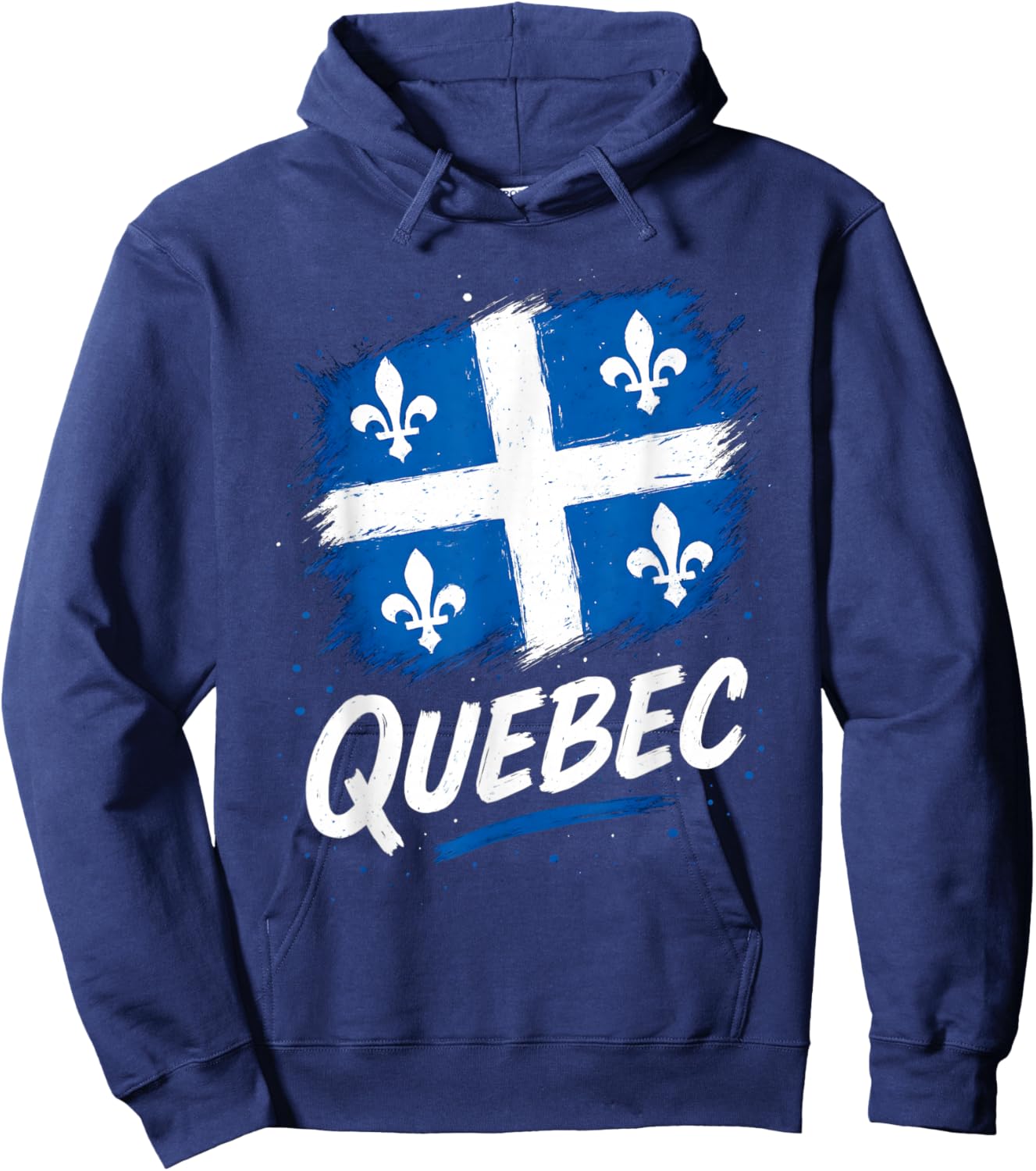 Quebec Flag Canadian Quebecois Quebecer Pride Hoodie - Hoodie | Navy