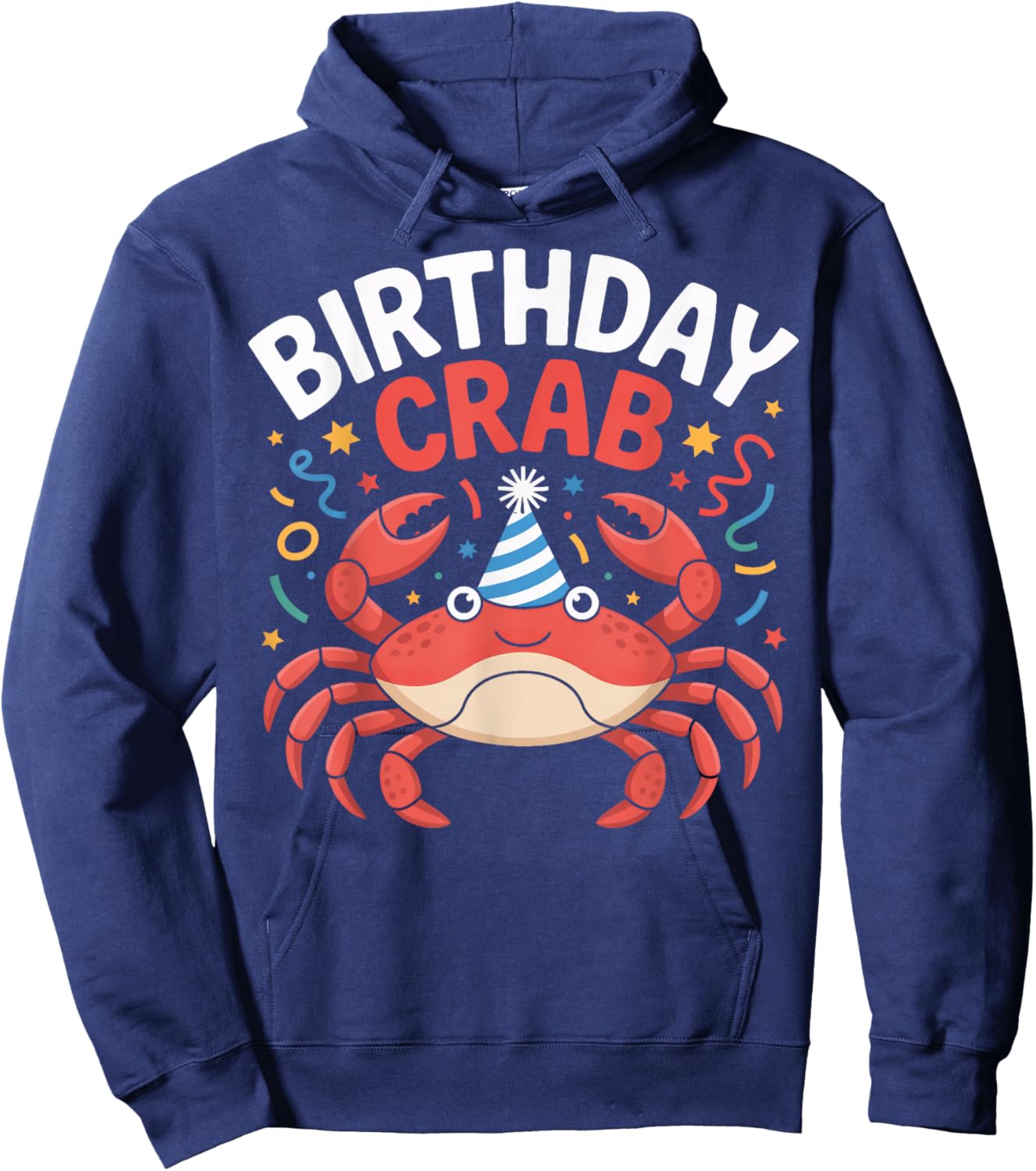 Birthday Crab Dancing Claws Party Hoodie - Hoodie | Navy