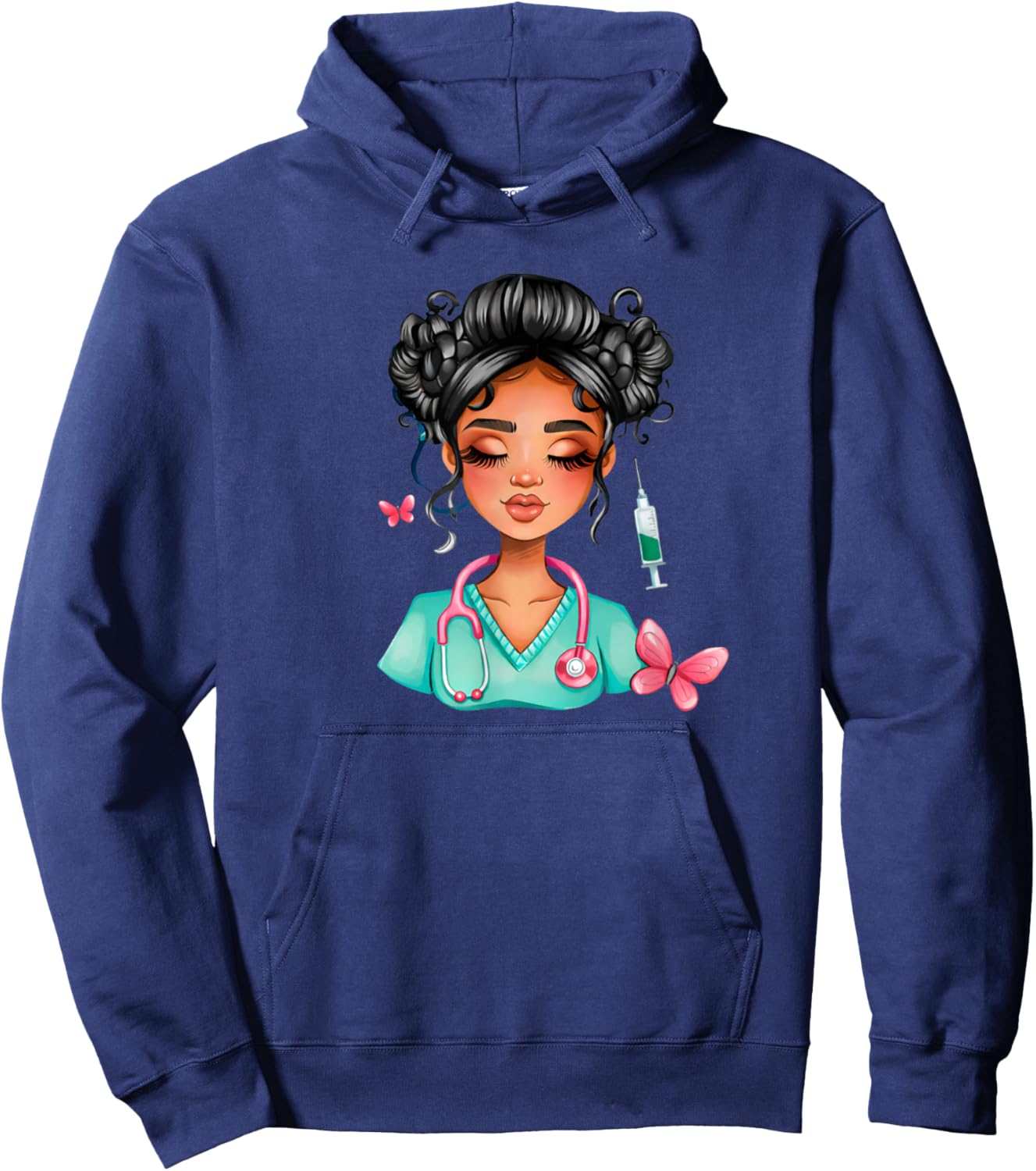 Nurse Life Black History International Women’s Day Queen Hoodie - Hoodie | Navy