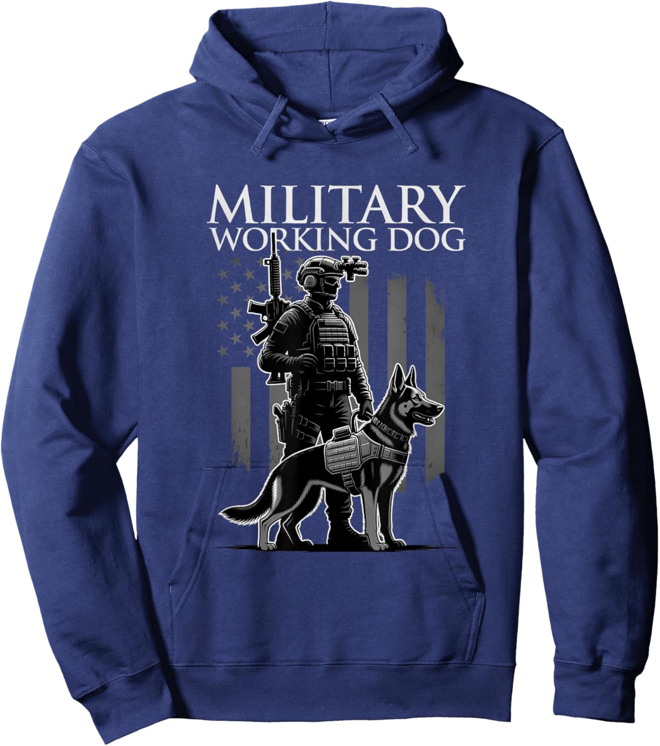 Military Working Dog Tactical Operator GSD Hoodie - Hoodie | Navy