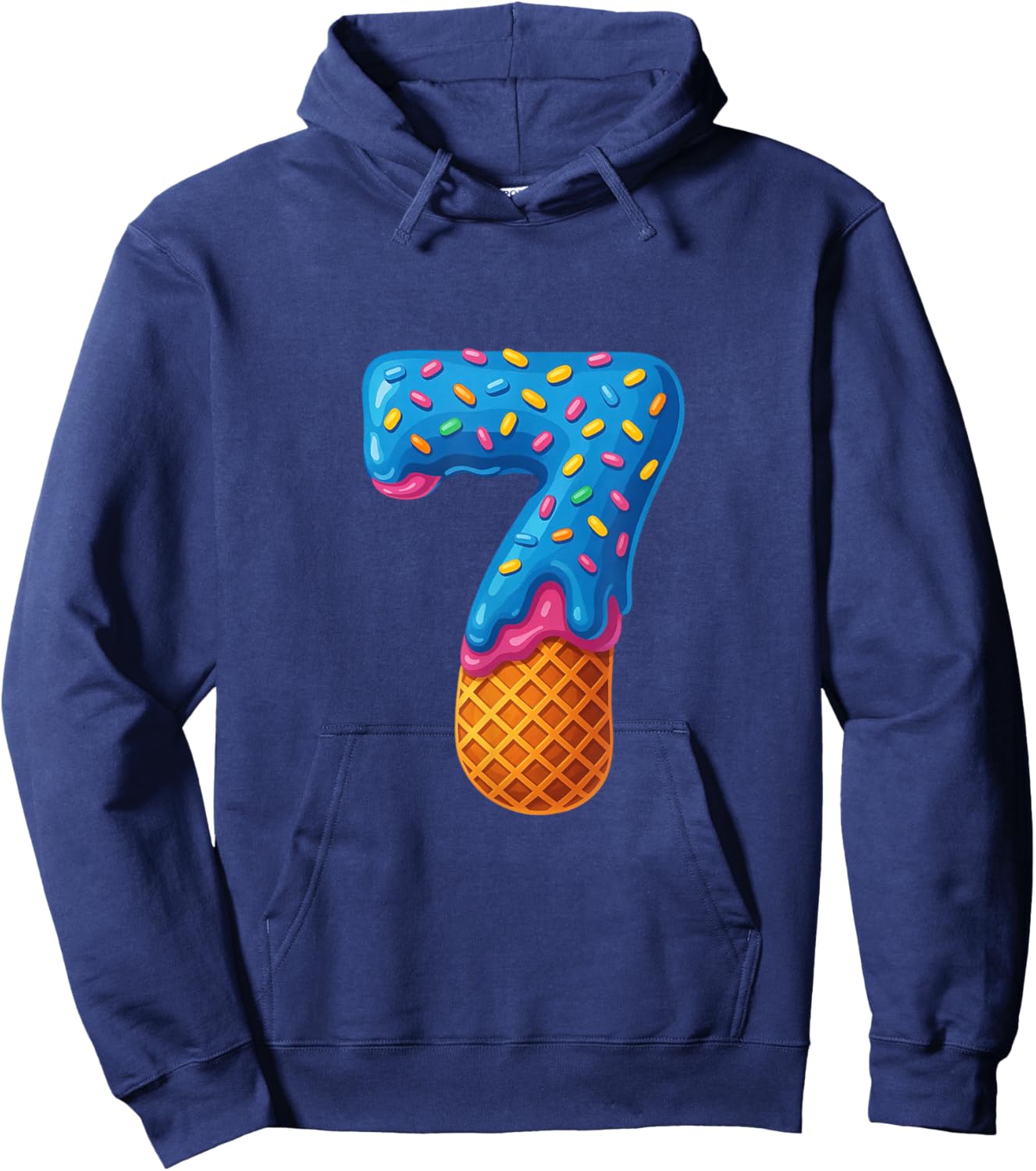 67 Ice Cream Drip Meme Funny Six Seven Gen-Alpha Couple Hoodie - Hoodie | Navy