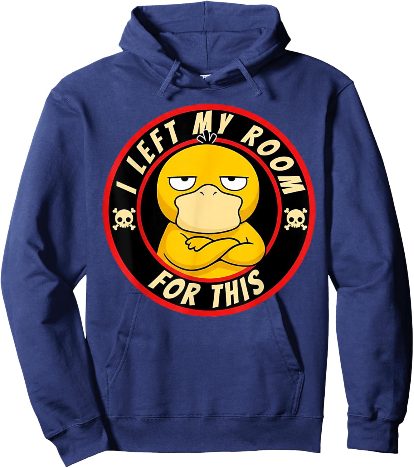 Introvert Duck - I Left My Room for This Hoodie - Hoodie | Navy