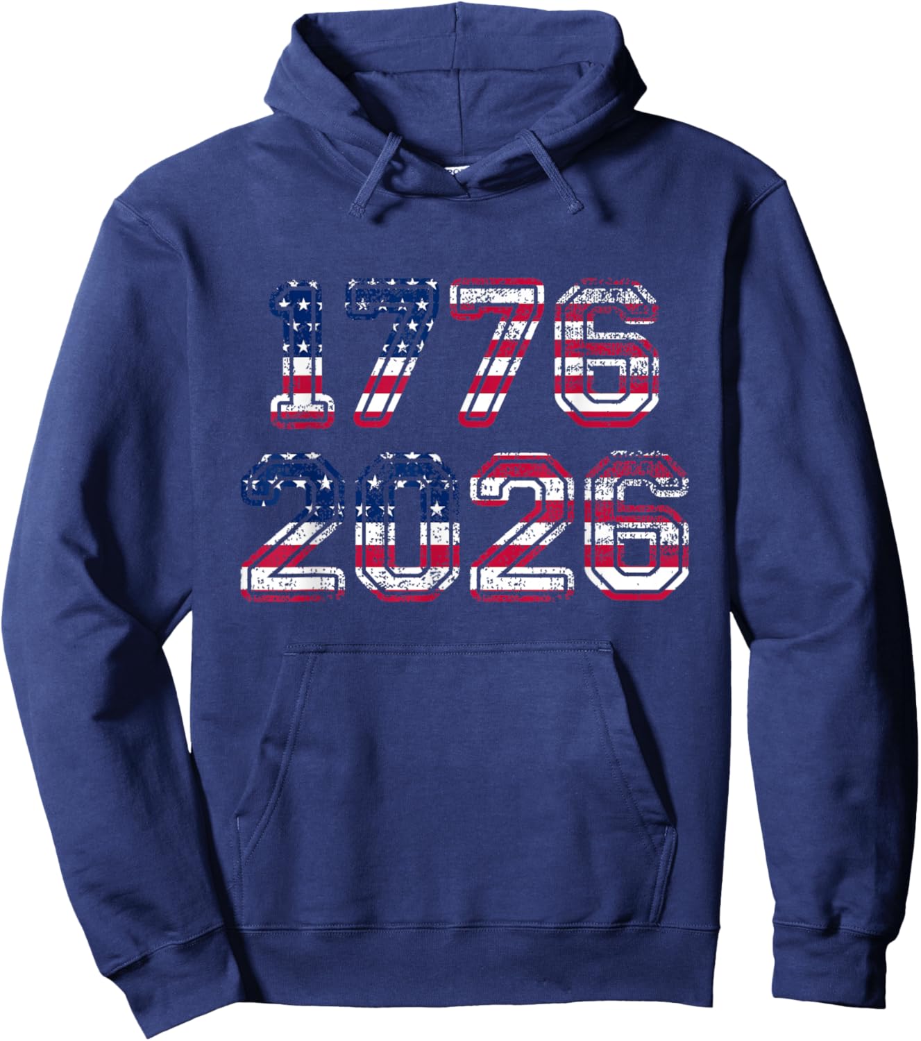 1776-2026 250th Birthday American Flag Eagle Shirt 250 Years Hoodie - Hoodie | Navy