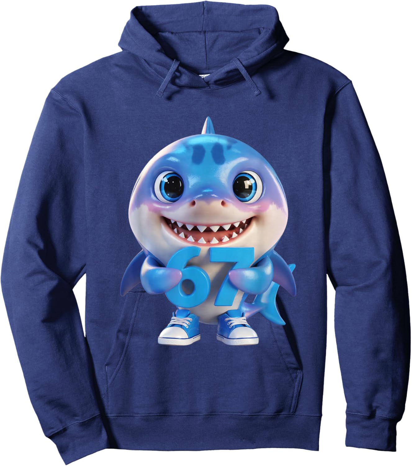Tralalero Tralala 67 Six Seven Brainrot Memes Internet Meme Hoodie - Hoodie | Navy