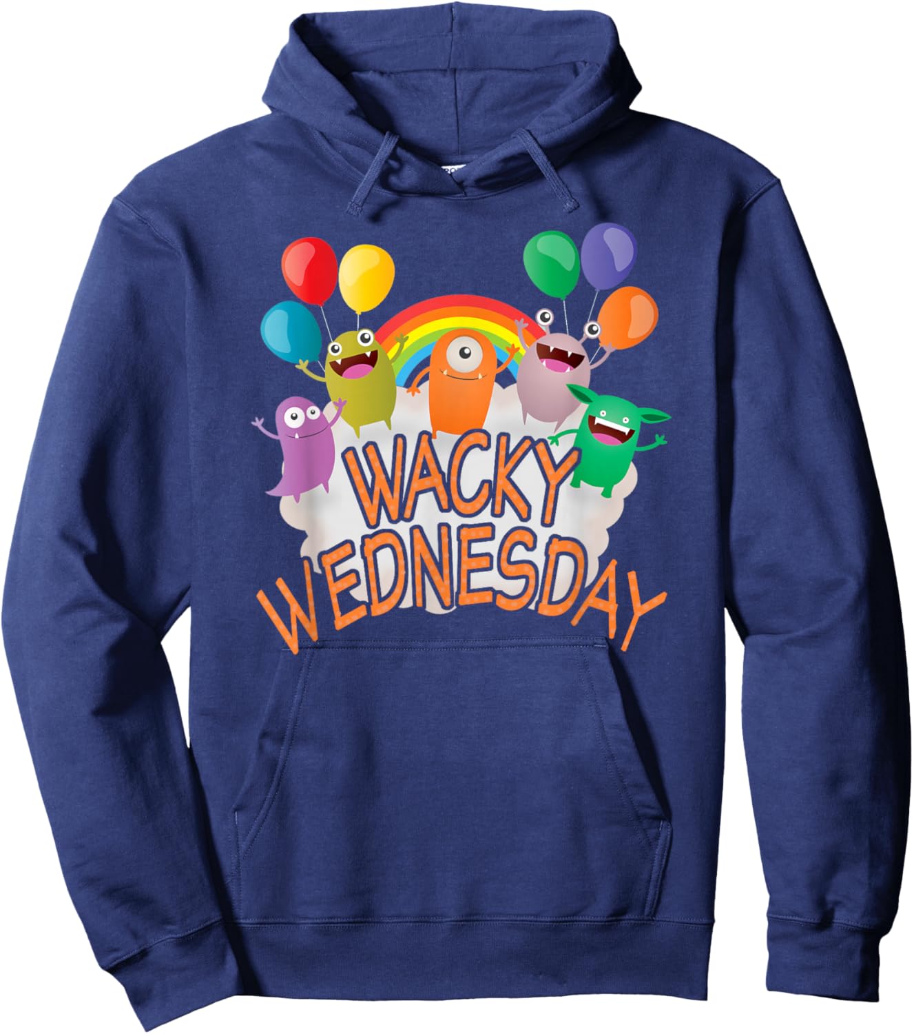 Wacky Wednesday Kids and Teachers | Mismatch Day Spirit Week Hoodie - Hoodie | Navy