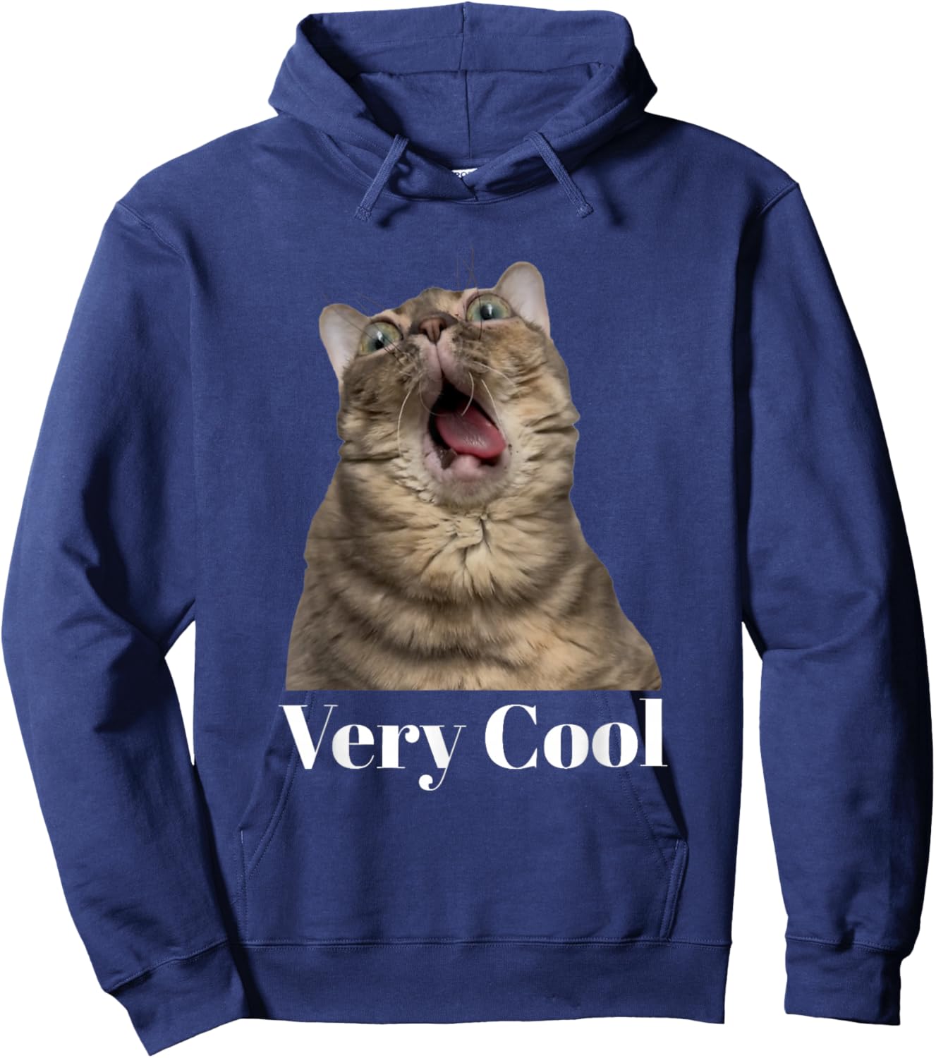 Gumbus Very Cool Funny Brainrot Cat Dank Meme Gen Z Hoodie - Hoodie | Navy