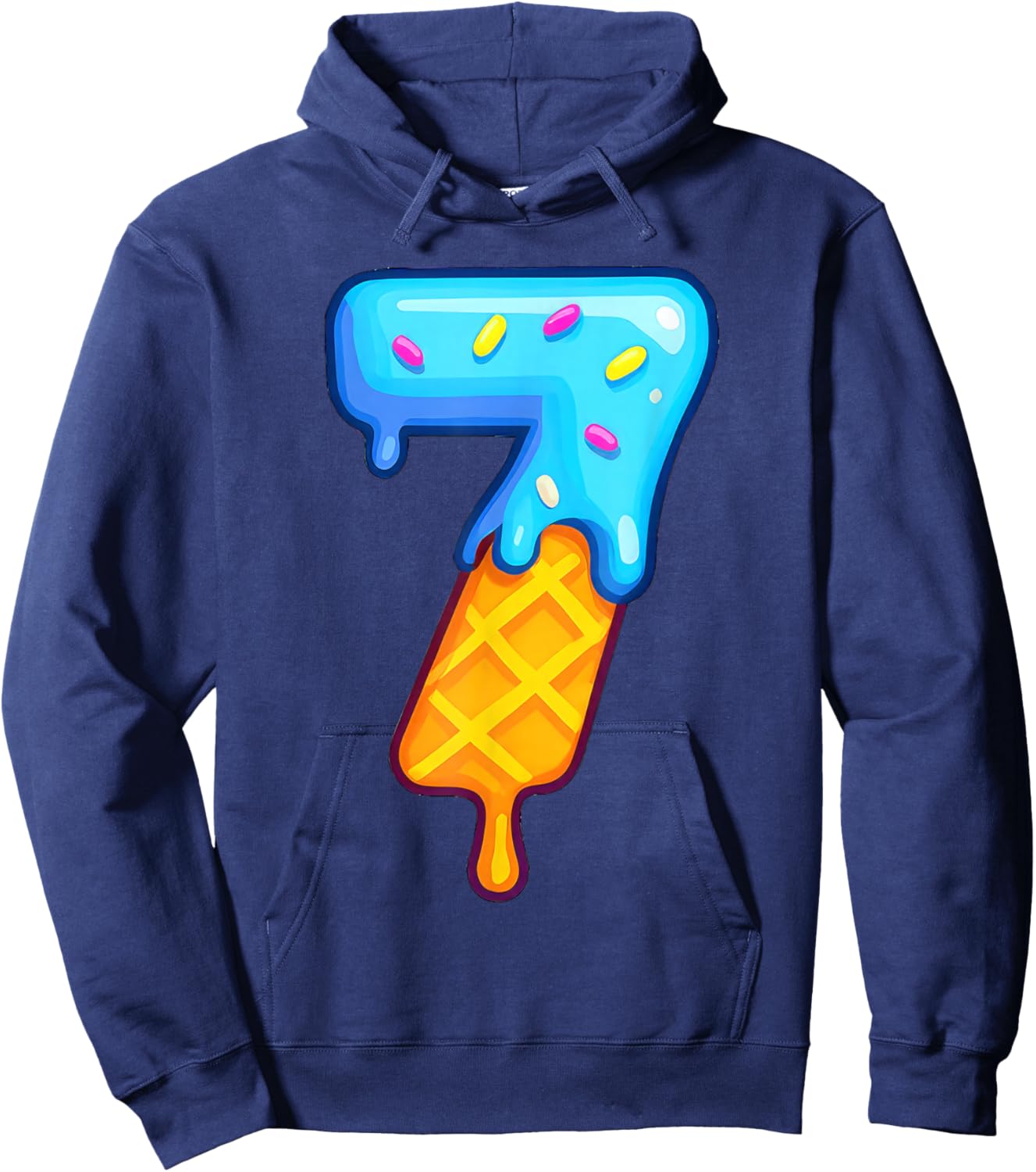 67 Meme Matching Couple Halloween Costume Ice Cream 7 Seven Hoodie - Hoodie | Navy