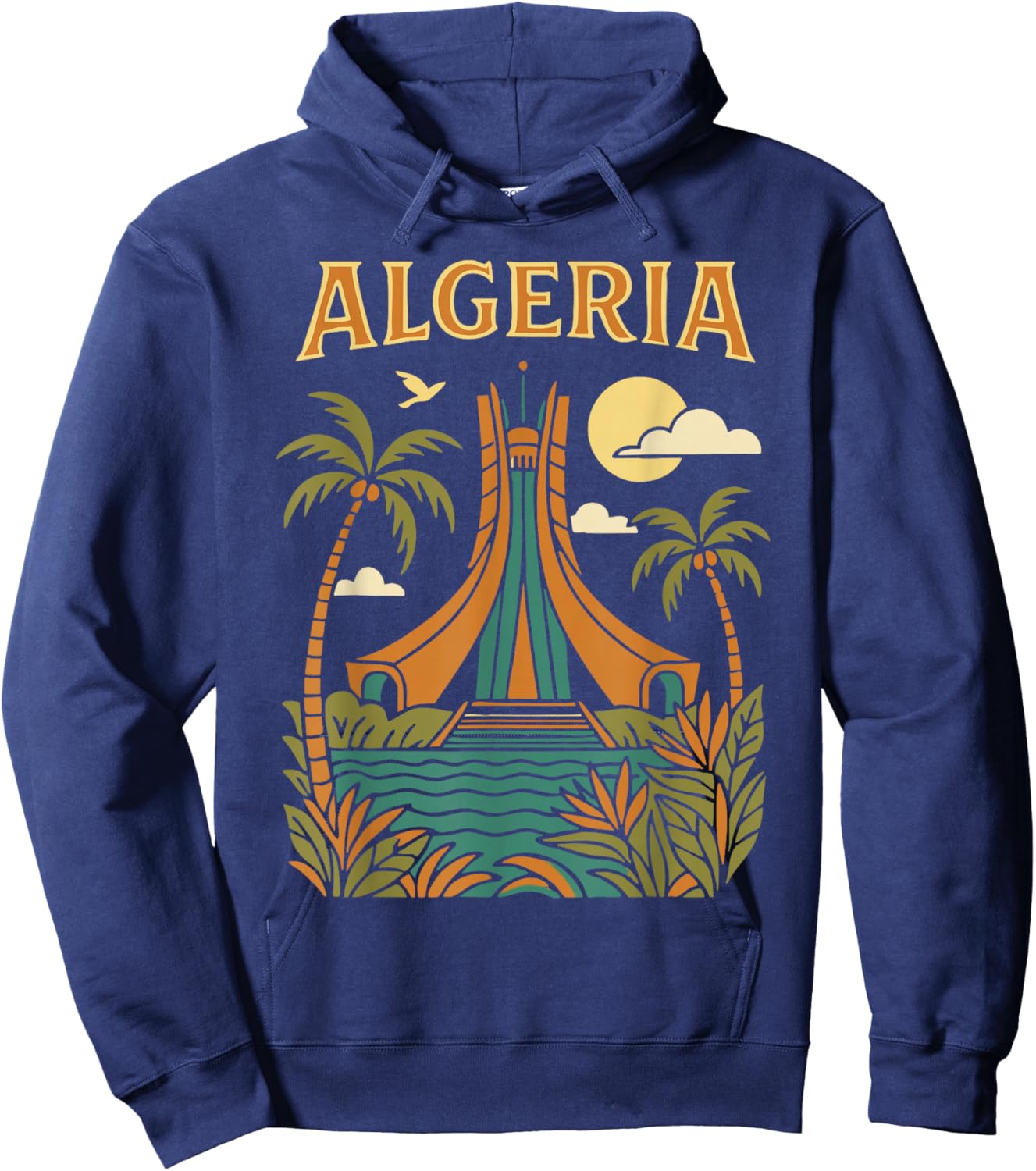 Algeria Alger l'algérie Les Algériens DZ Algérien Bled Retro Hoodie - Hoodie | Navy