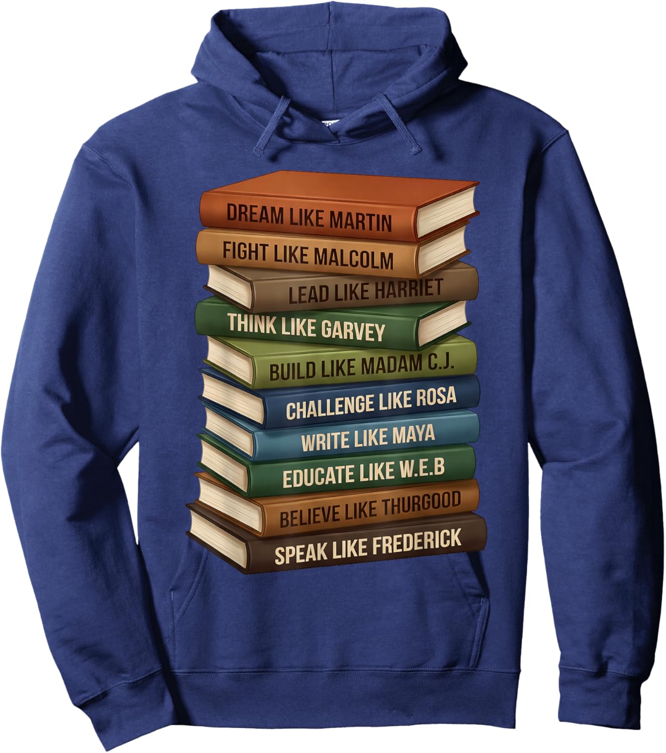Black History Month Black Leaders African American Teachers Hoodie - Hoodie | Navy