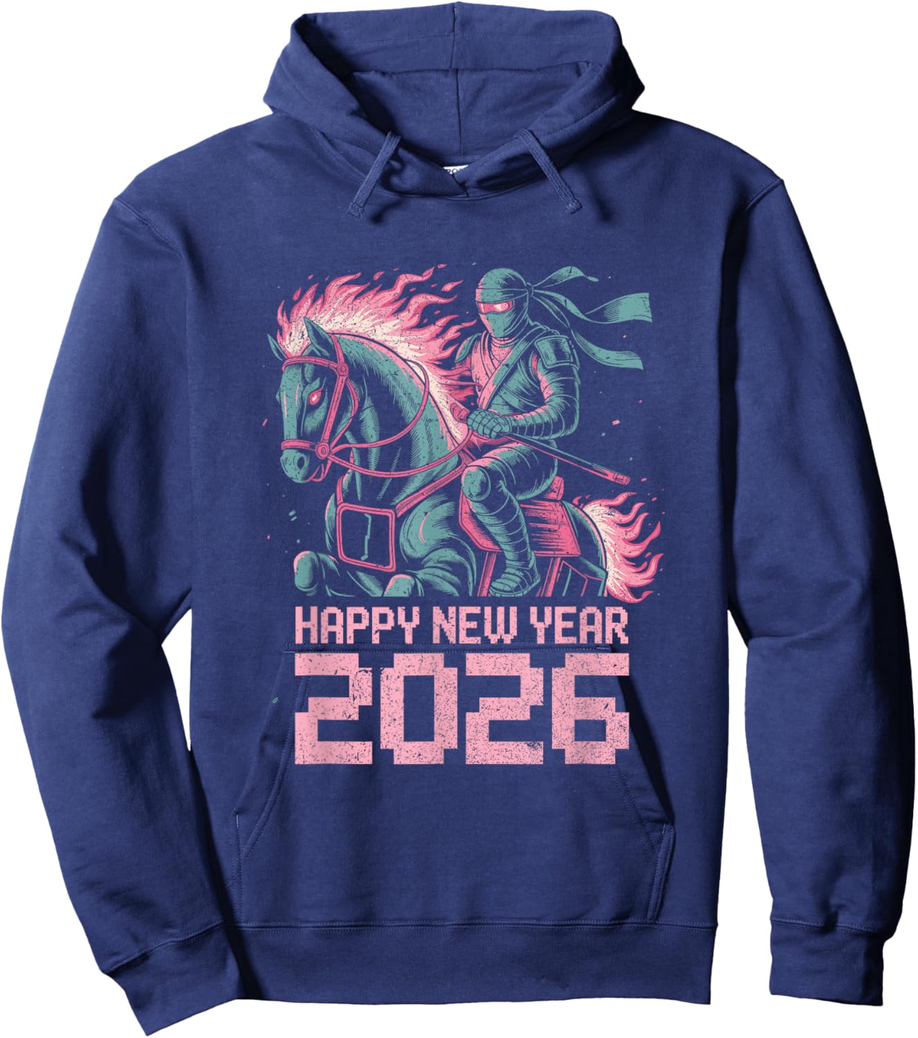Fire Year of The Horse – Chinese Zodiac New Year 2026 Hoodie - Hoodie | Navy