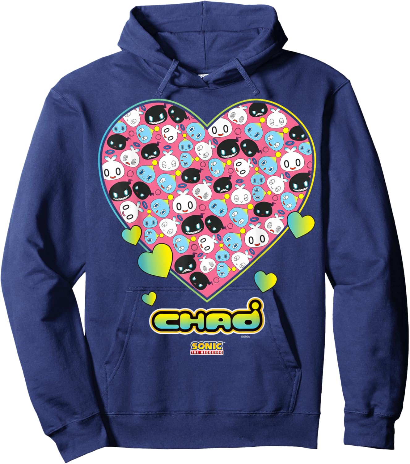 Sonic The Hedgehog Sweet Chao Valentine's Day Hoodie - Hoodie | Navy