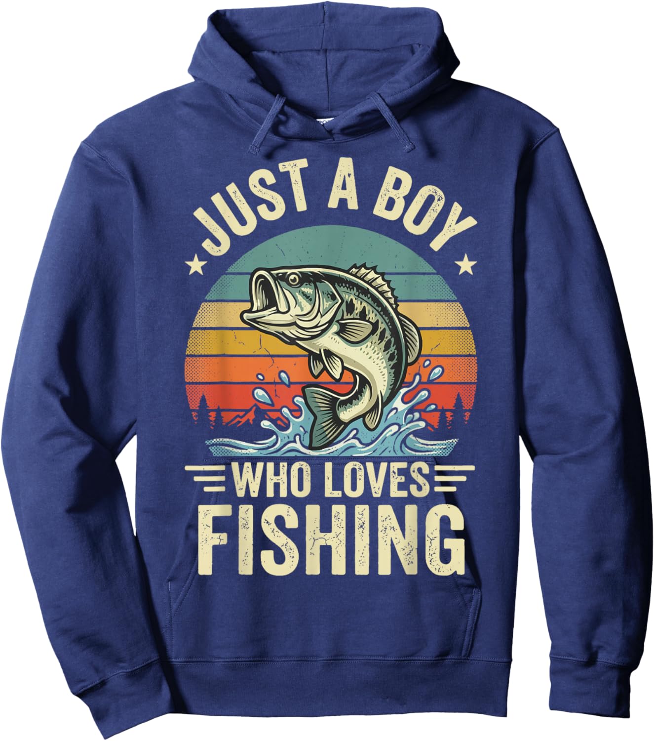 Just A Boy Who Loves Fishing Hoodie - Hoodie | Navy