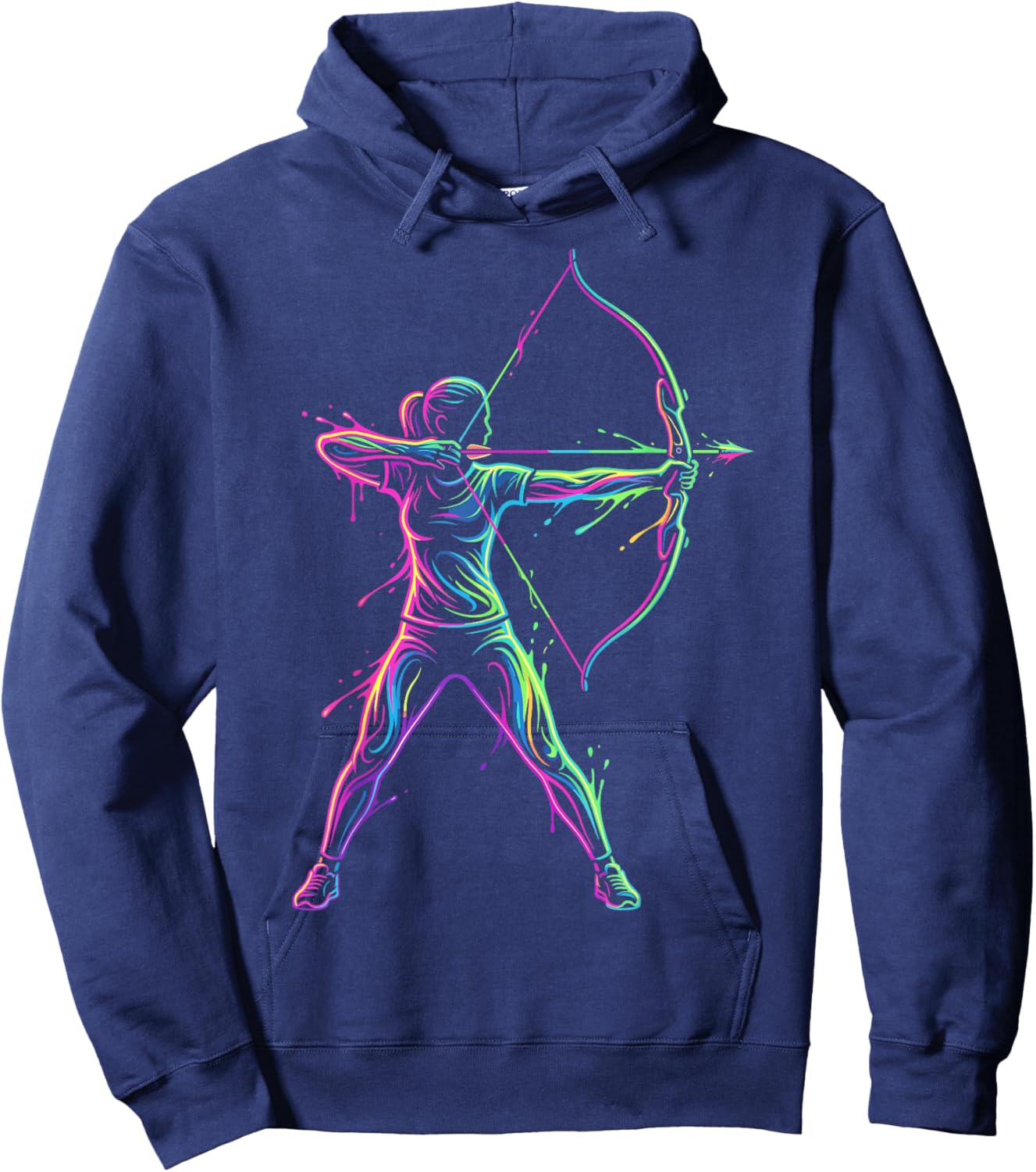 Archery Player Women Kids Girls Hoodie - Hoodie | Navy
