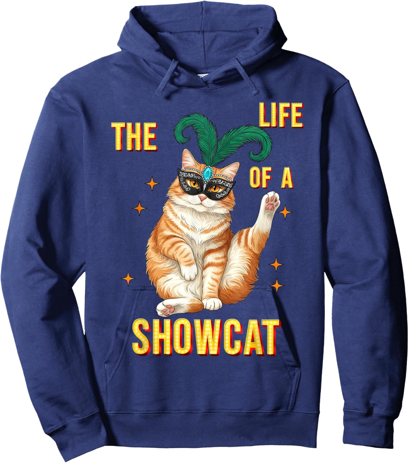 Funny Cat Era Life of Showcat Cat Lovers Men Women Kids Hoodie - Hoodie | Navy
