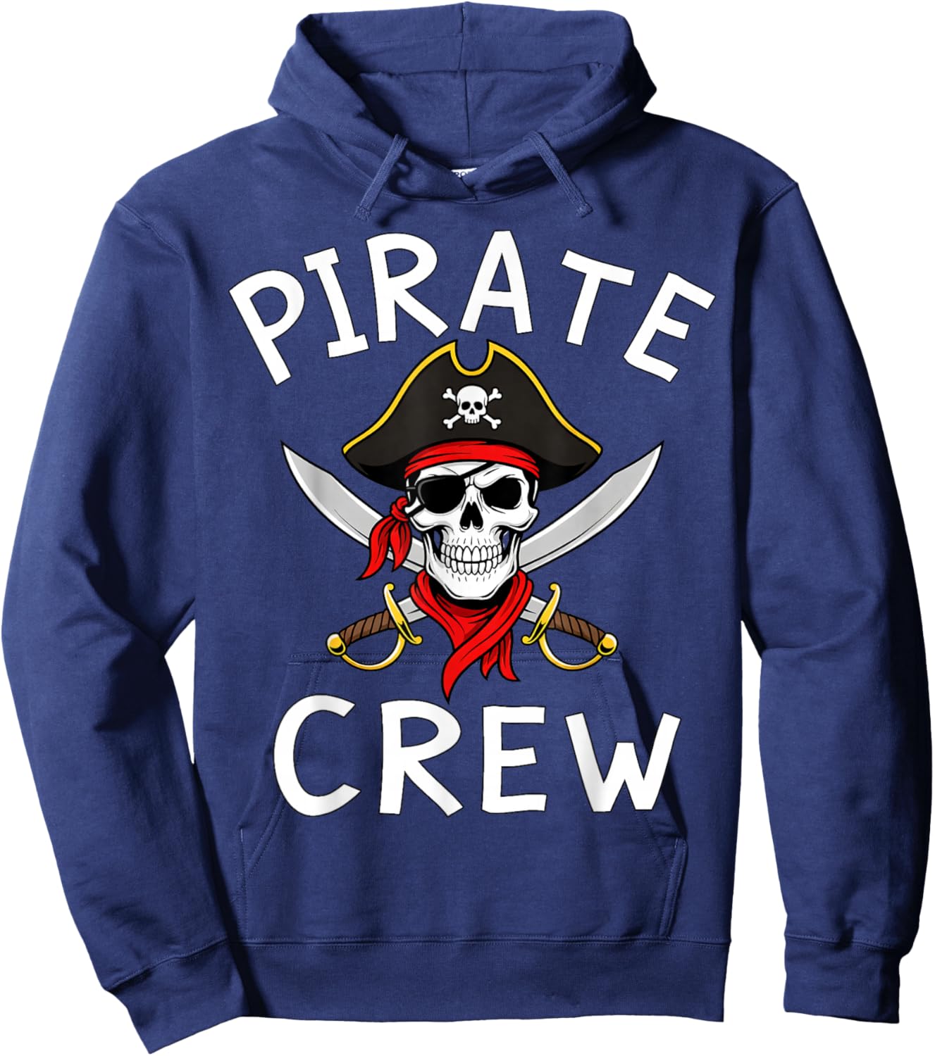 Kids Boys Pirate Crew Birthday Party Supplies Group Matching Hoodie - Hoodie | Navy