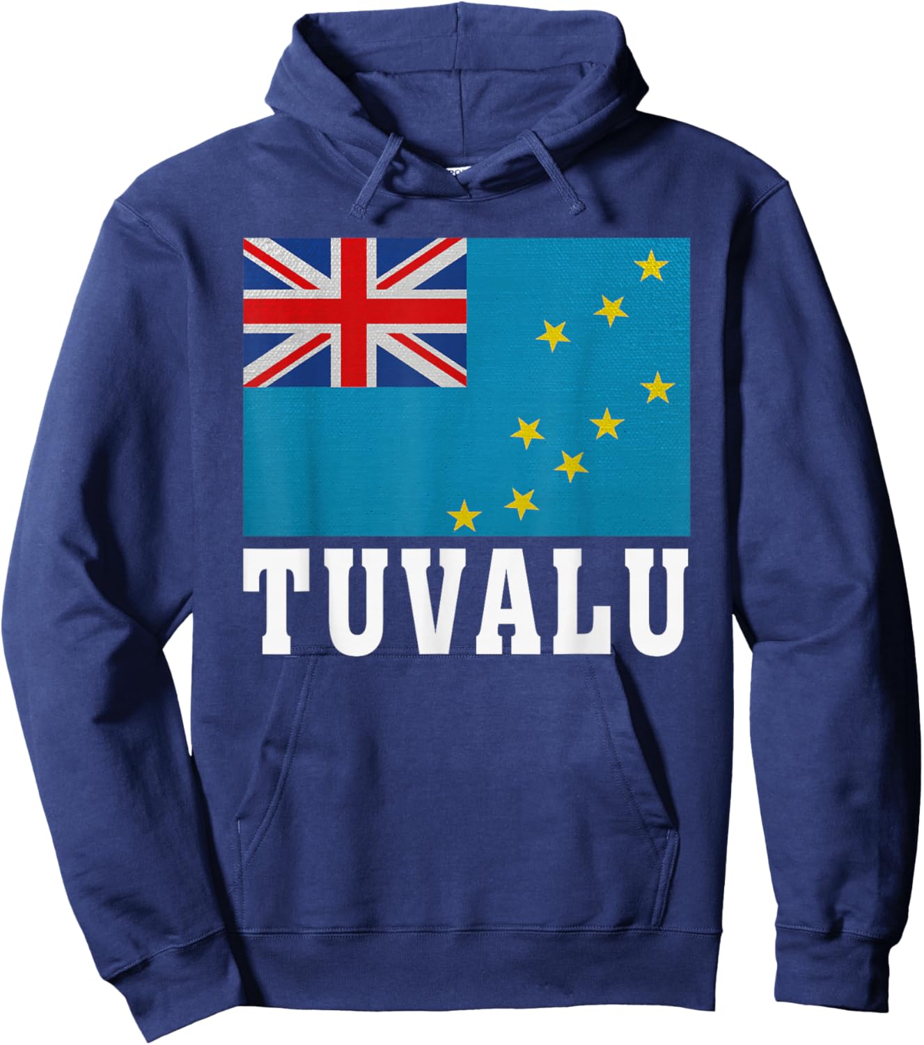 Tuvalu Flag Patriotic National Roots Souvenir Hoodie - Hoodie | Navy