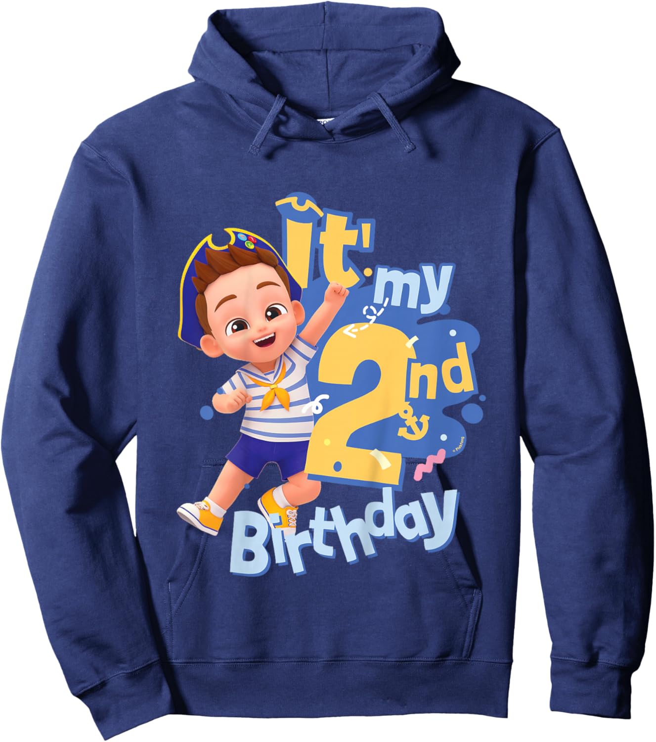 Bebefinn Brody It' My 2nd Birthday Boy Kids Hoodie - Hoodie | Navy