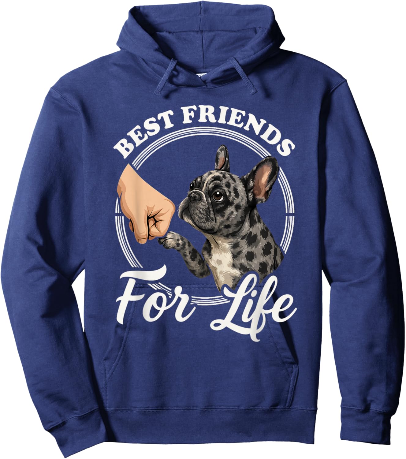 French Bulldog Lover Design Merle French Bulldog Hoodie - Hoodie | Navy