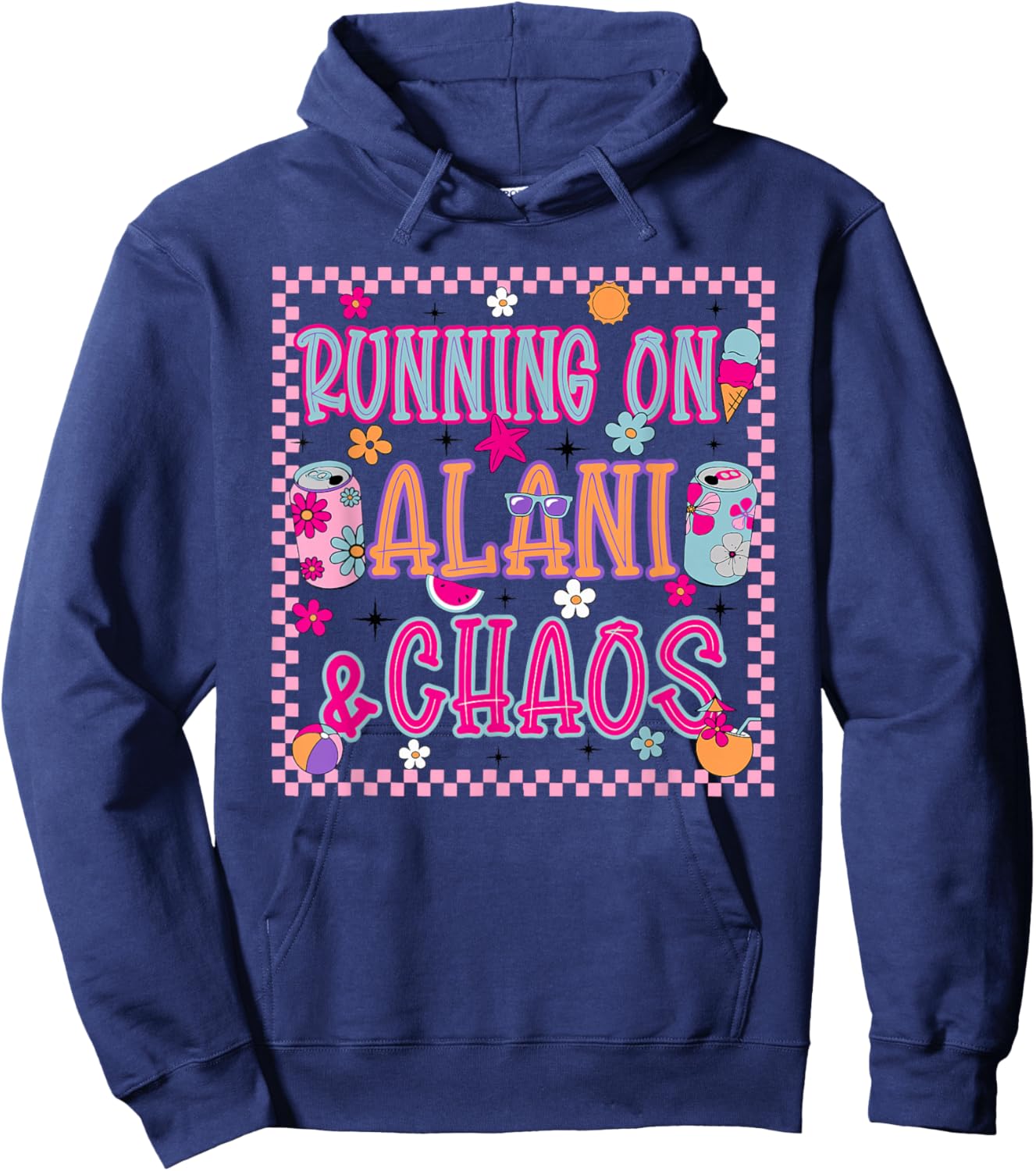 Running ON Alani &Chaos Funny Design Hoodie - Hoodie | Navy