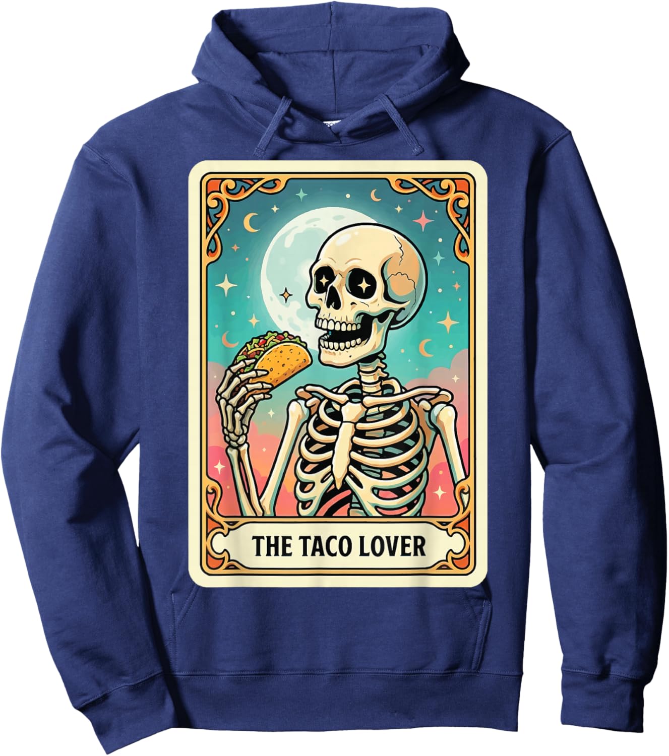 The Taco Lover Tarot Card Hoodie - Hoodie | Navy