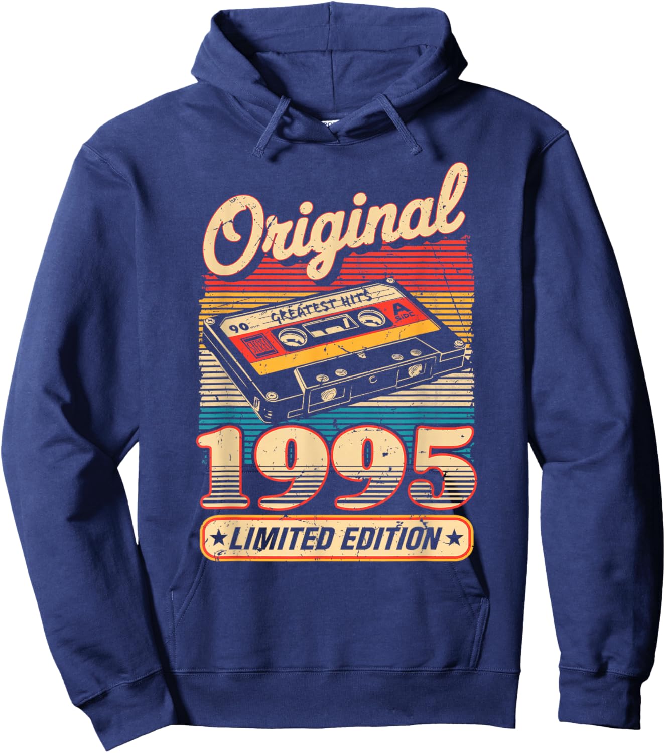 30th Birthday Retro Vintage 1995 Men Women Hoodie - Hoodie | Navy