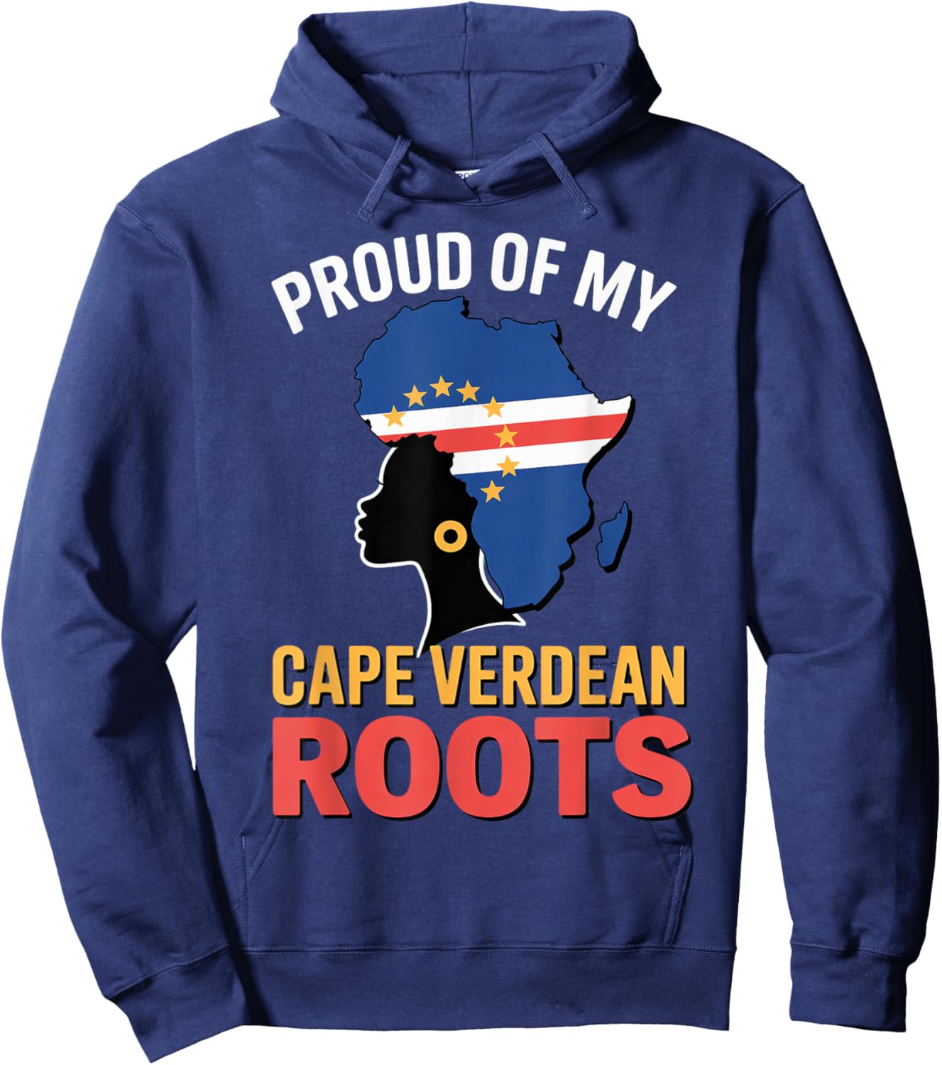 Cape Verdean Roots Cabo Verde Flag Pride Verdian Cape Verde Hoodie - Hoodie | Navy