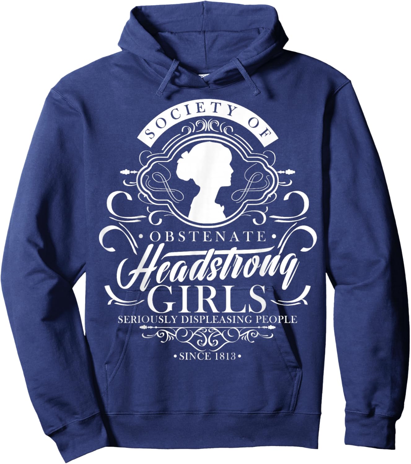 Society Obstinate Headstrong Girls Bookworm Novelist Hoodie - Hoodie | Navy