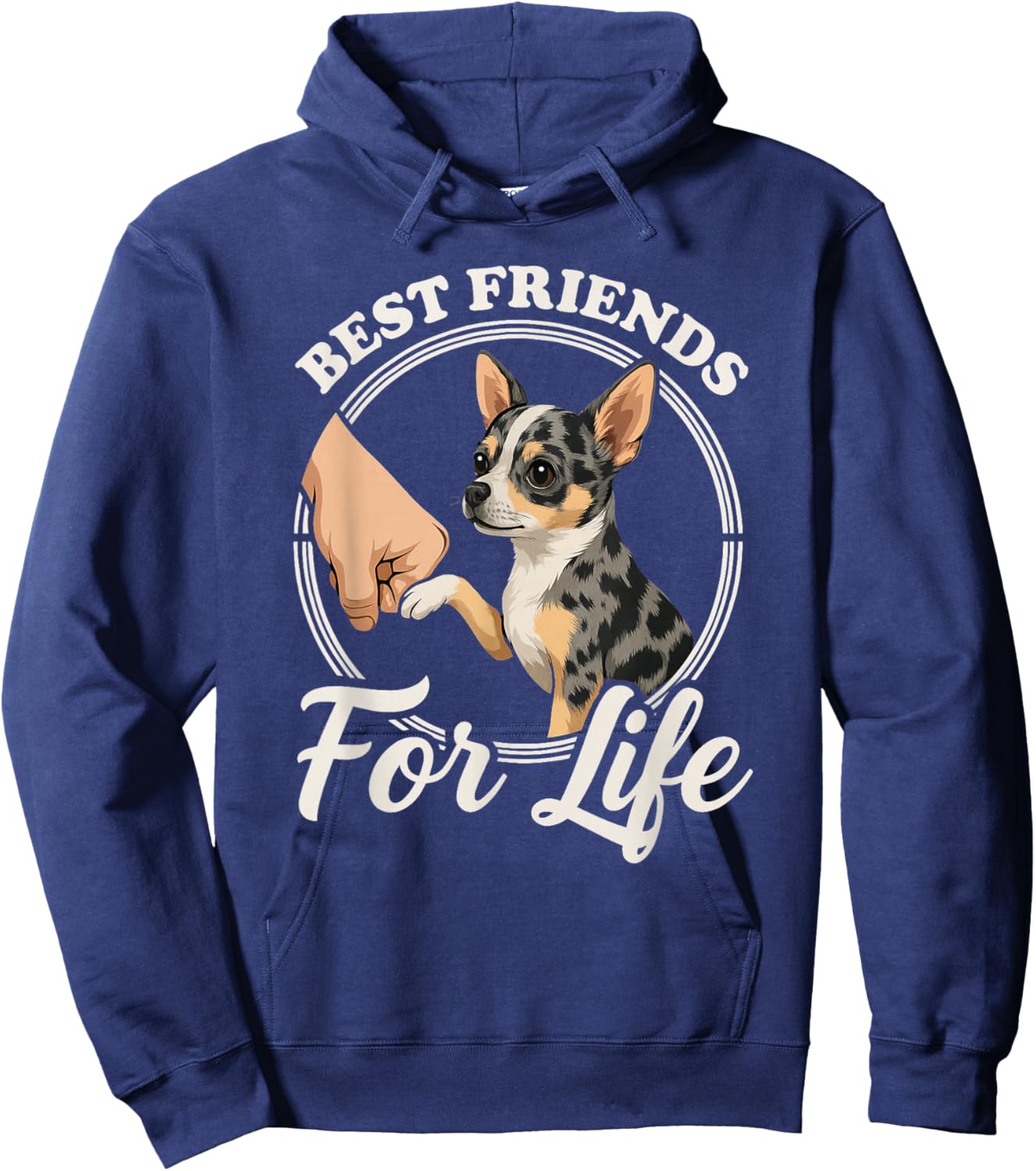 Chihuahua Lovers Design Merle Chihuahua Dog Hoodie - Hoodie | Navy